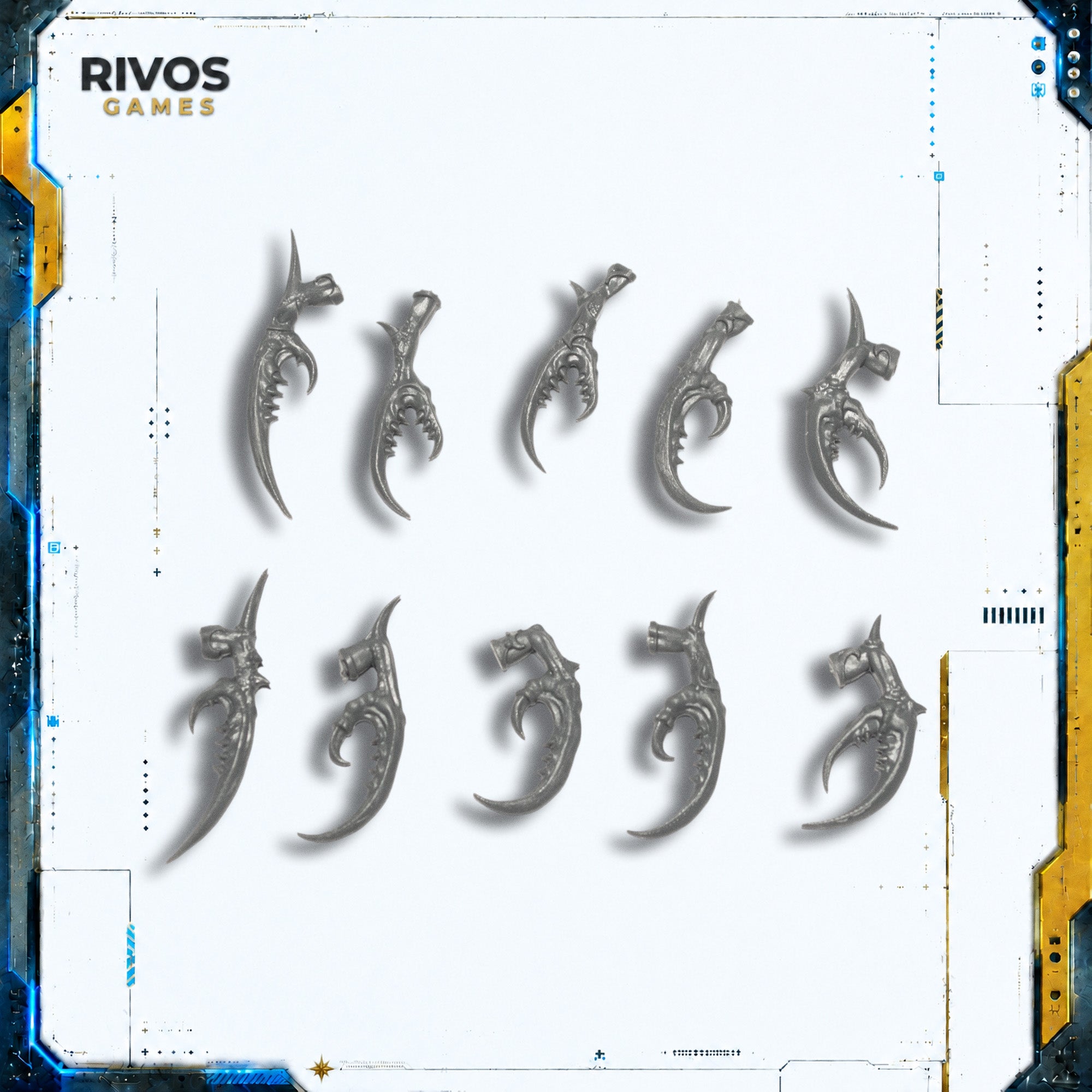 Warhammer Daemons of Slaanesh Seekers of Slaanesh Claws x 10 - Bits (Bitz)