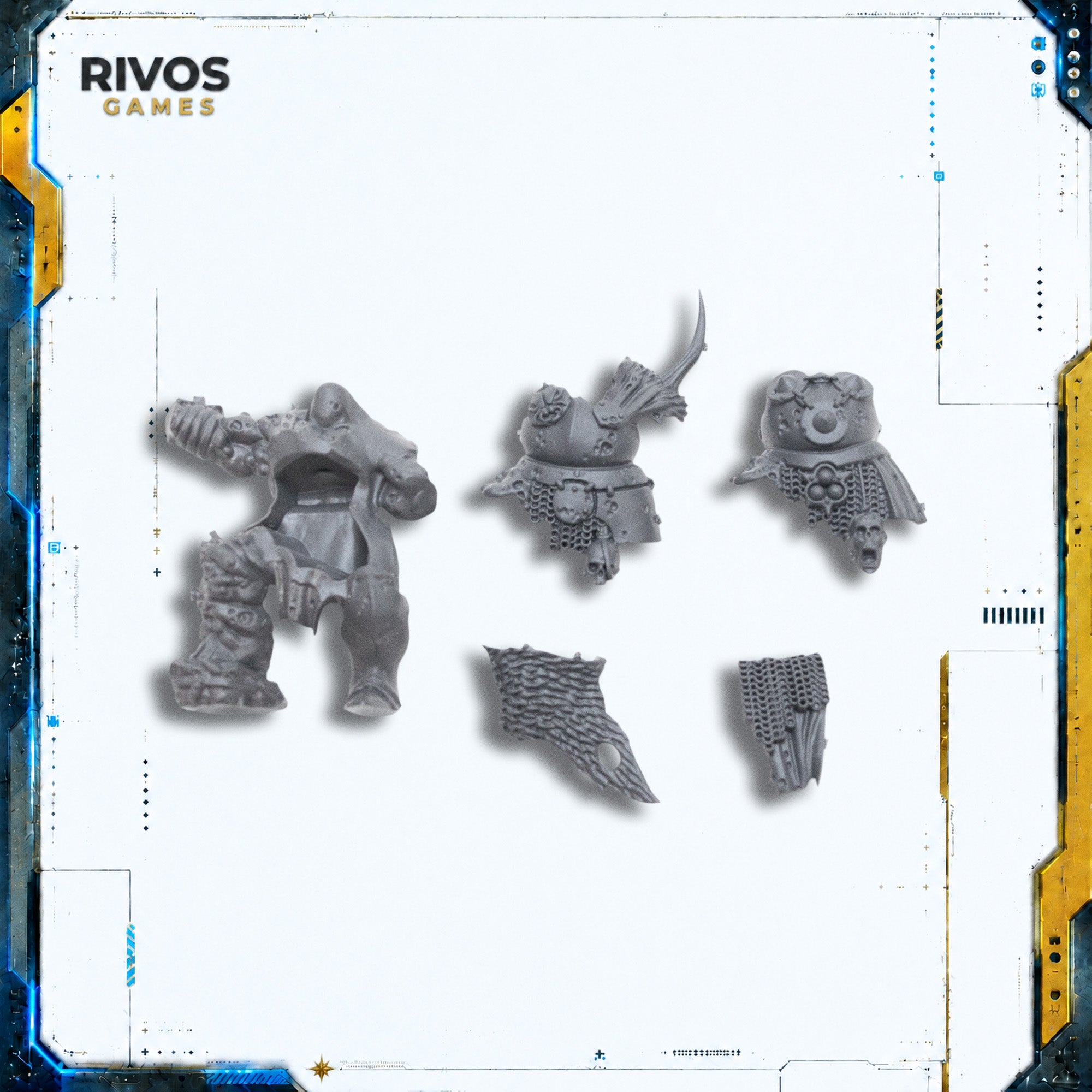 Warhammer Maggotkin of Nurgle Putrid Blightkings Legs and Torso B - Bits (Bitz)