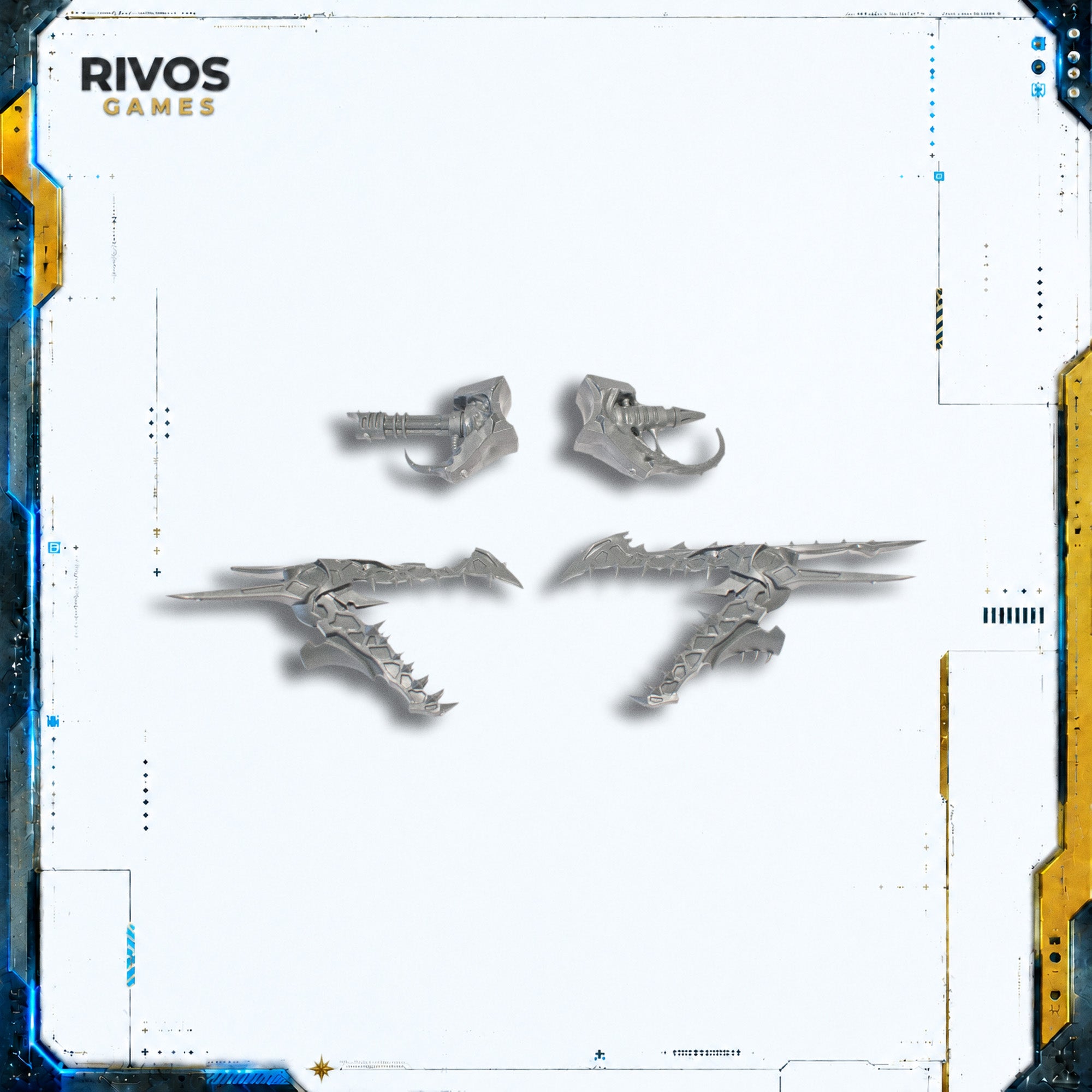 Warhammer 40K Chaos Space Marines Heldrake Autocannon Baleflamer - Bits (Bitz)