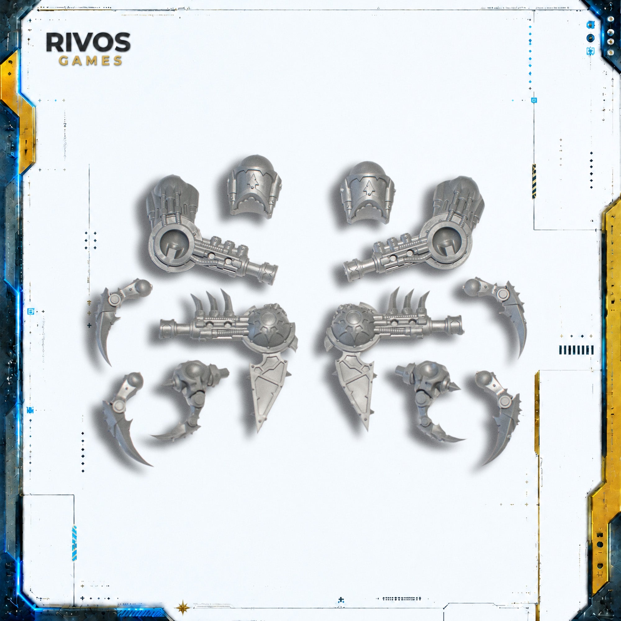 Warhammer 40K Chaos Space Marines Heldrake Left and Right Arms - Bits (Bitz)