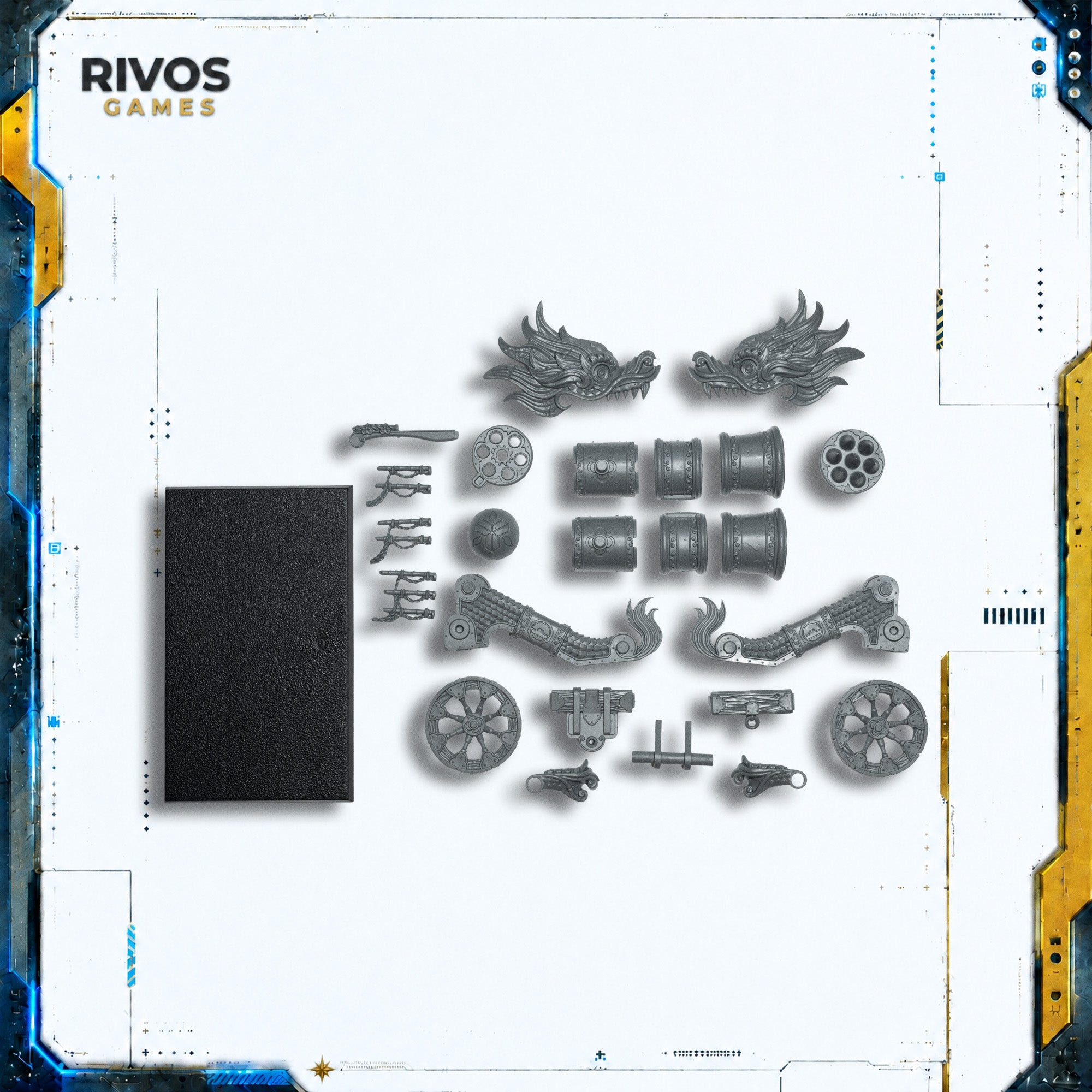 Warhammer Grand Cathay Cathayan Grand Cannon / Fire Rain Rocket Battery - Bits (Bitz)