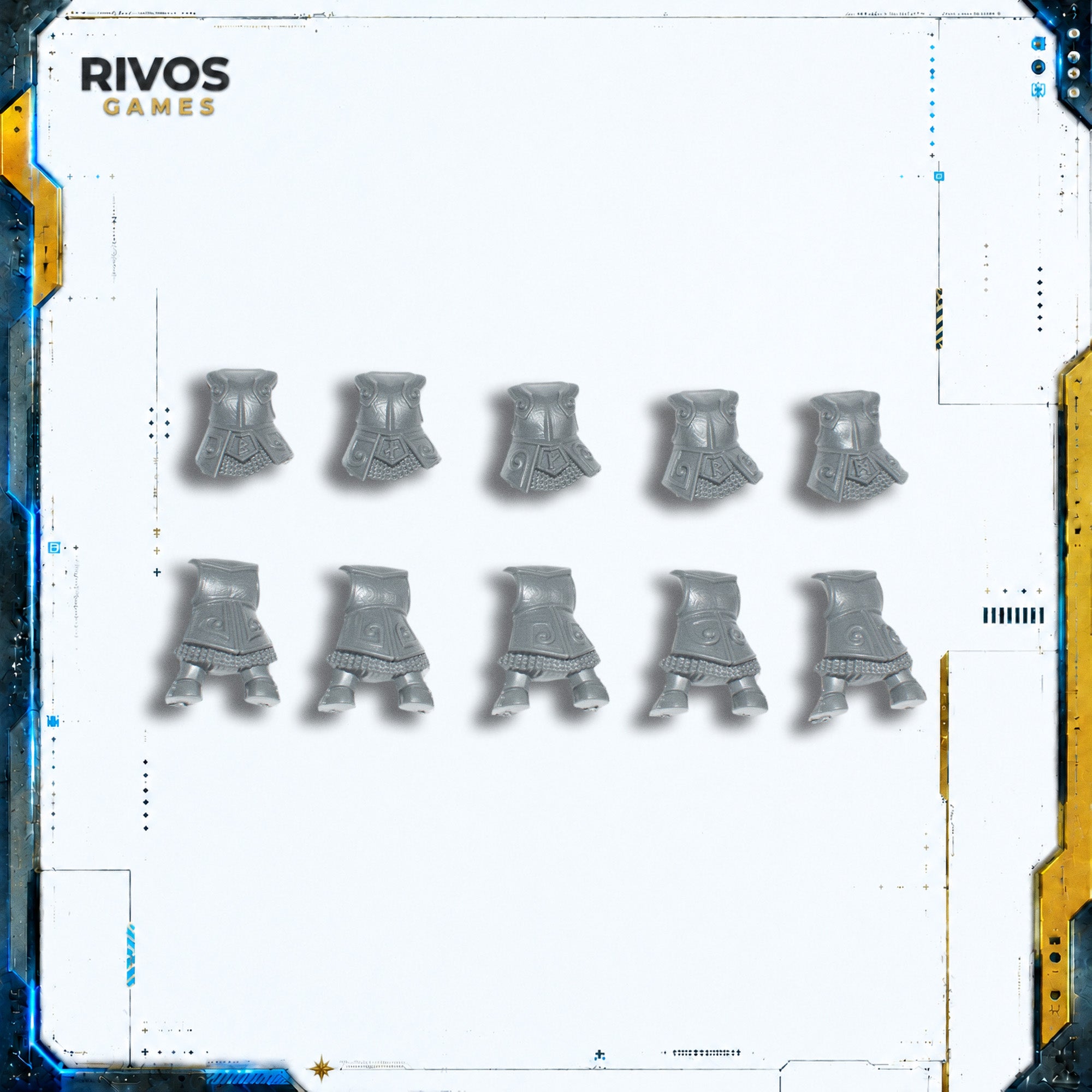 Warhammer Dwarfen Mountain Holds Dwarf Ironbreakers Body x 5 - Bits (Bitz)