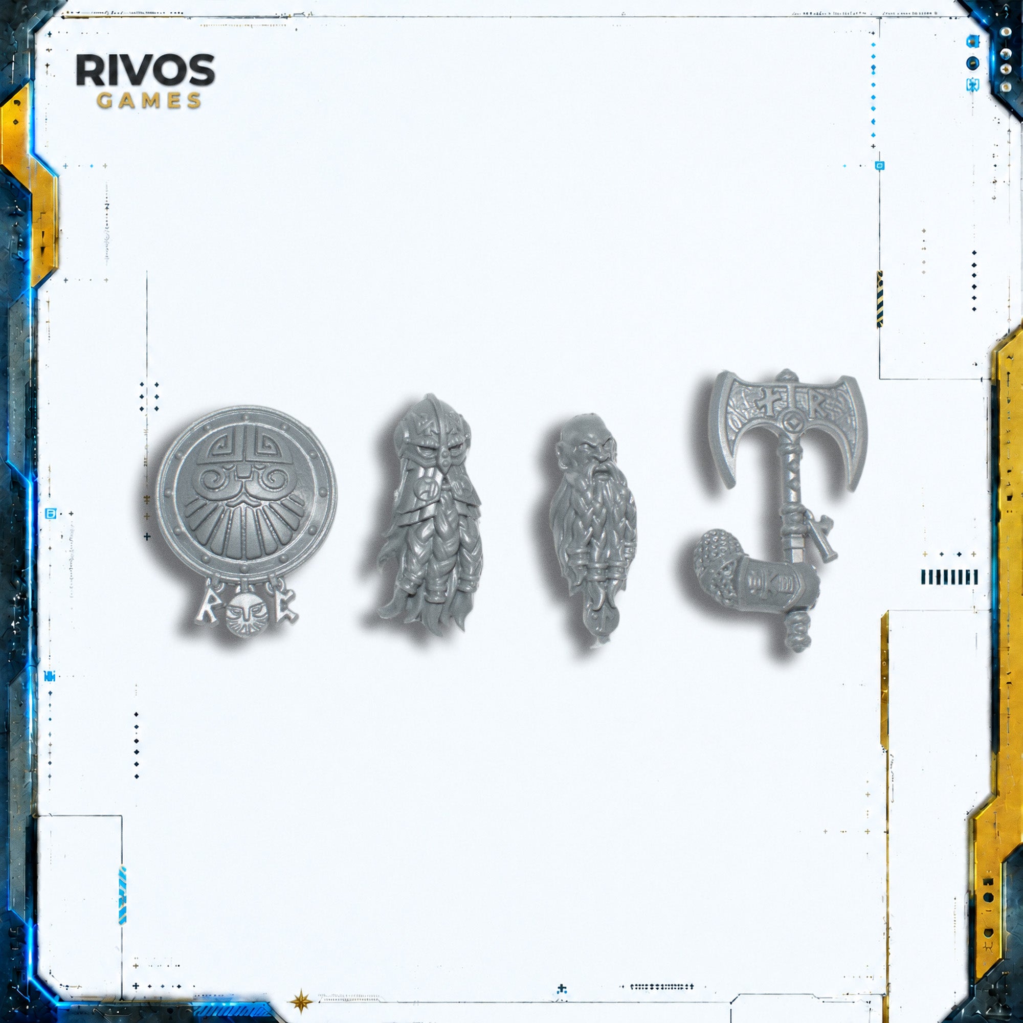 Warhammer Dwarfen Mountain Holds Dwarf Ironbreakers Ironbeard Accessories - Bits (Bitz)