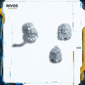 Warhammer 40K Space Wolves Thunderwolf Cavalry Heads x 3 - Bits (Bitz)