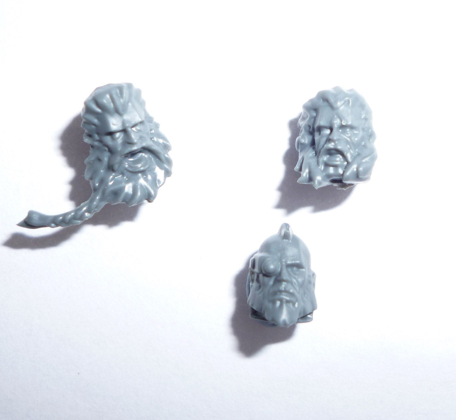 Space Wolves Thunderwolf Cavalry Heads x 3 - Warhammer - Kitbash Bit