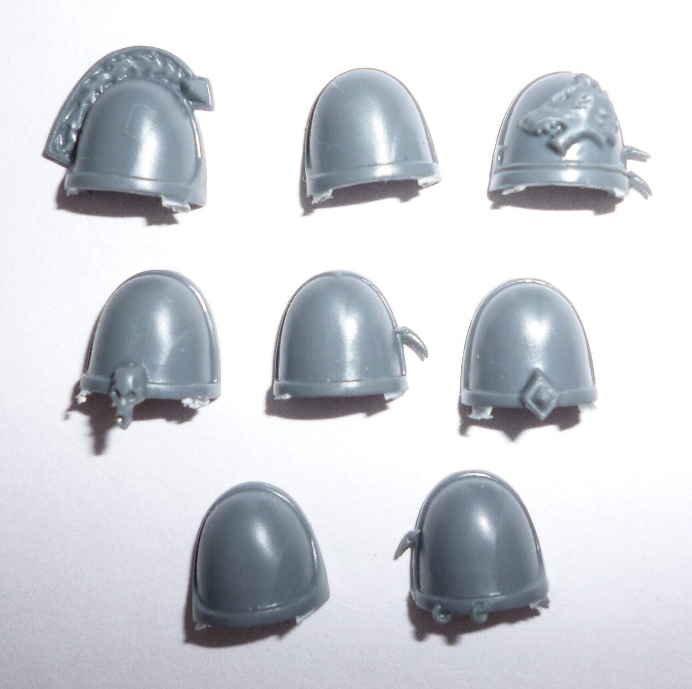 Space Wolves Thunderwolf Cavalry Shoulder Pads x 8 - Warhammer - Spare Part