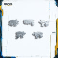 Warhammer 40K Space Wolves Thunderwolf Cavalry Pistols x 4 - Bits (Bitz)