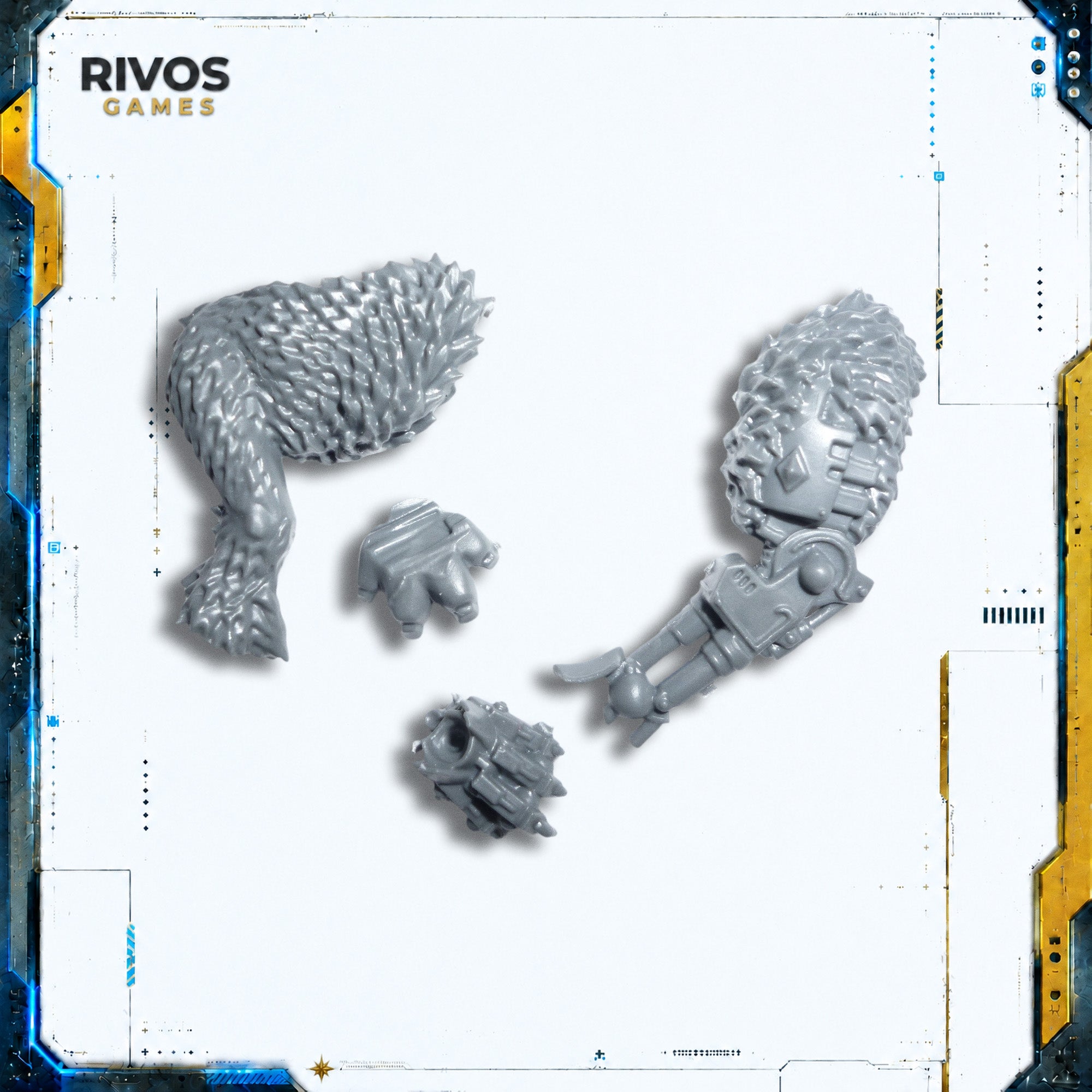 Warhammer 40K Space Wolves Thunderwolf Cavalry Legs x 2 - Bits (Bitz)