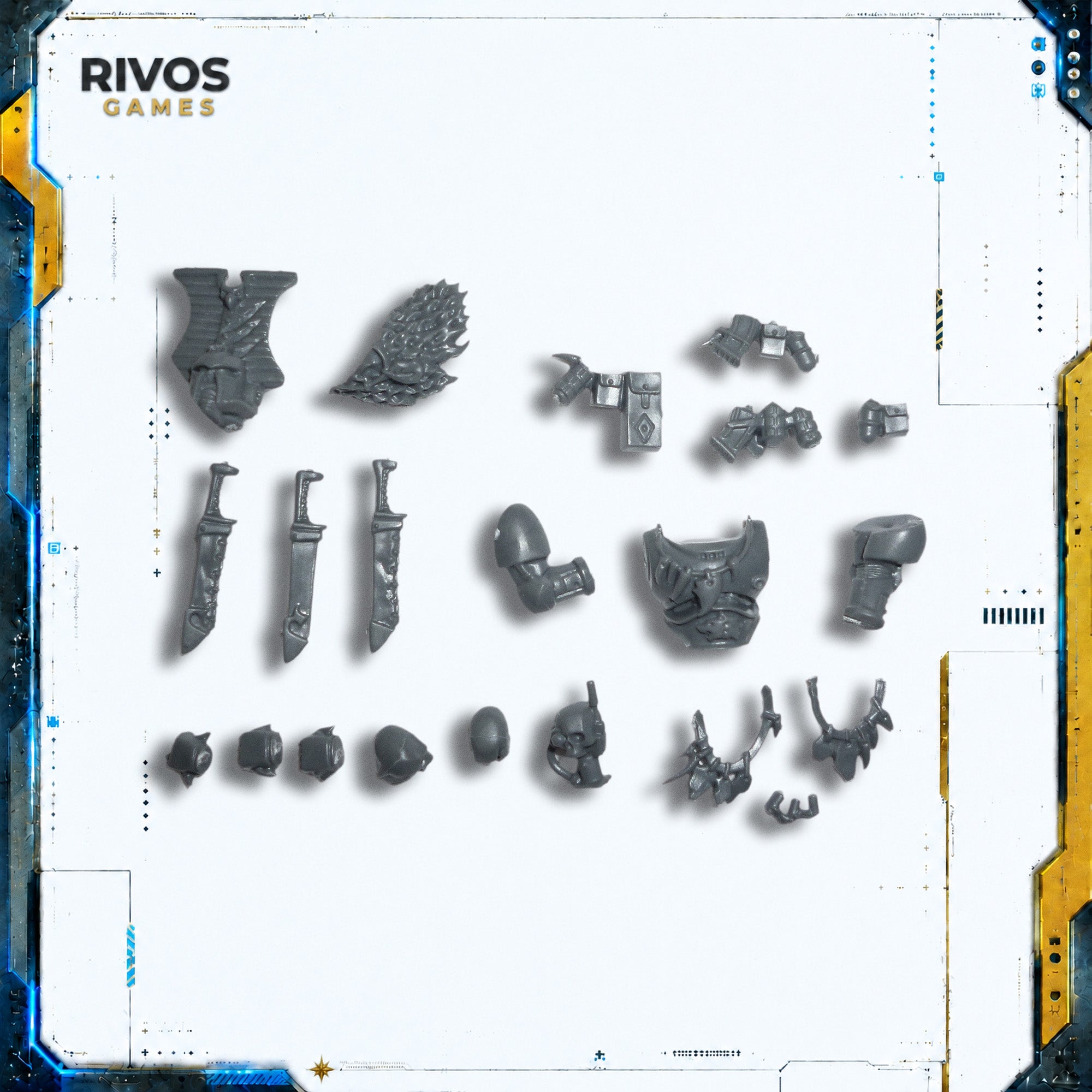 Warhammer 40K Space Wolves Thunderwolf Cavalry Accessories - Bits (Bitz)