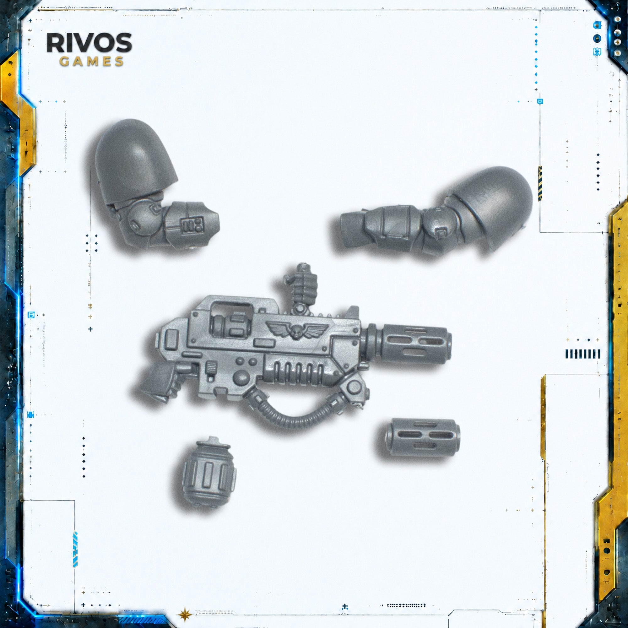 Warhammer 40K Space Marines Primaris Eradicators Melta Rifle A - Bits (Bitz)