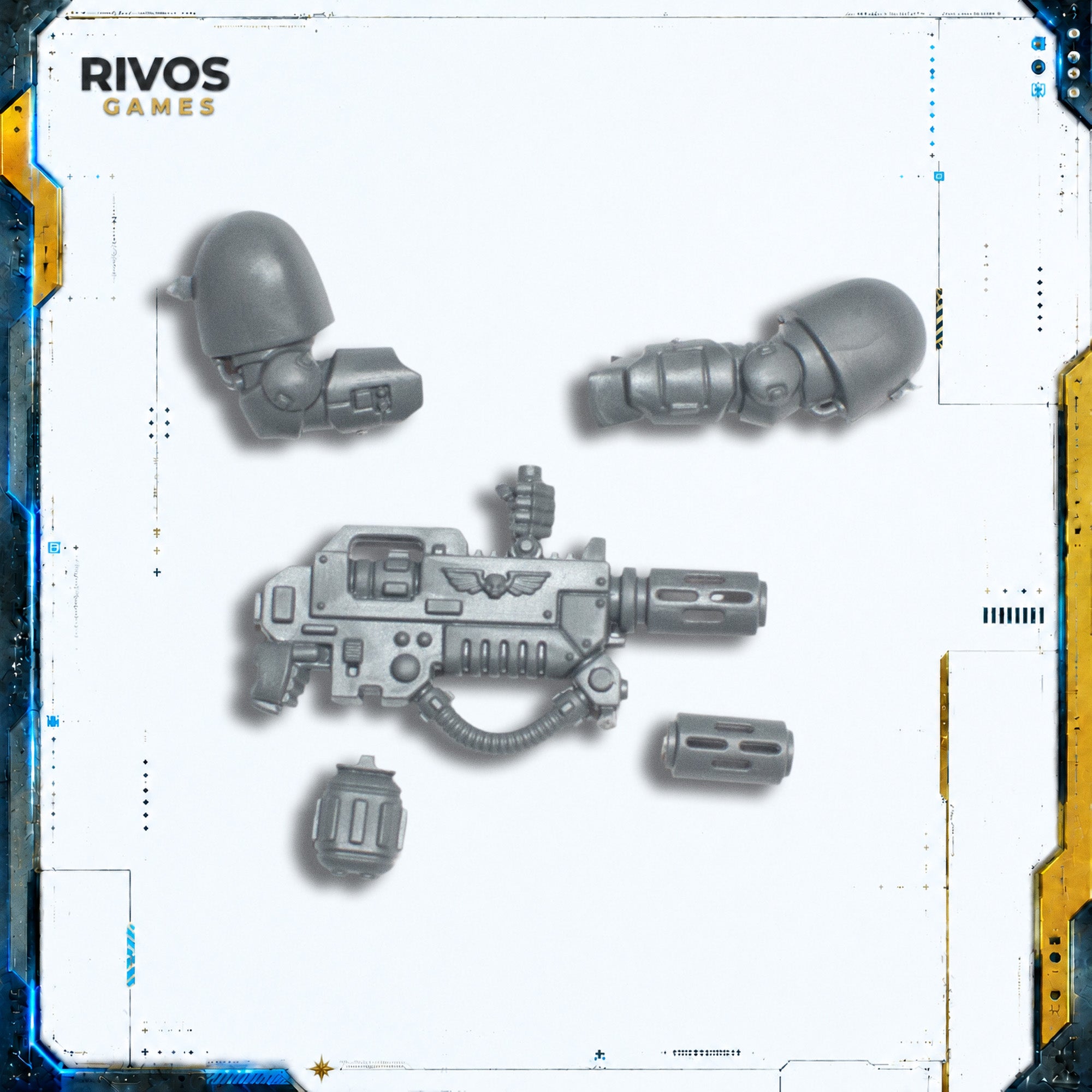 Warhammer 40K Space Marines Primaris Eradicators Melta Rifle C - Bits (Bitz)