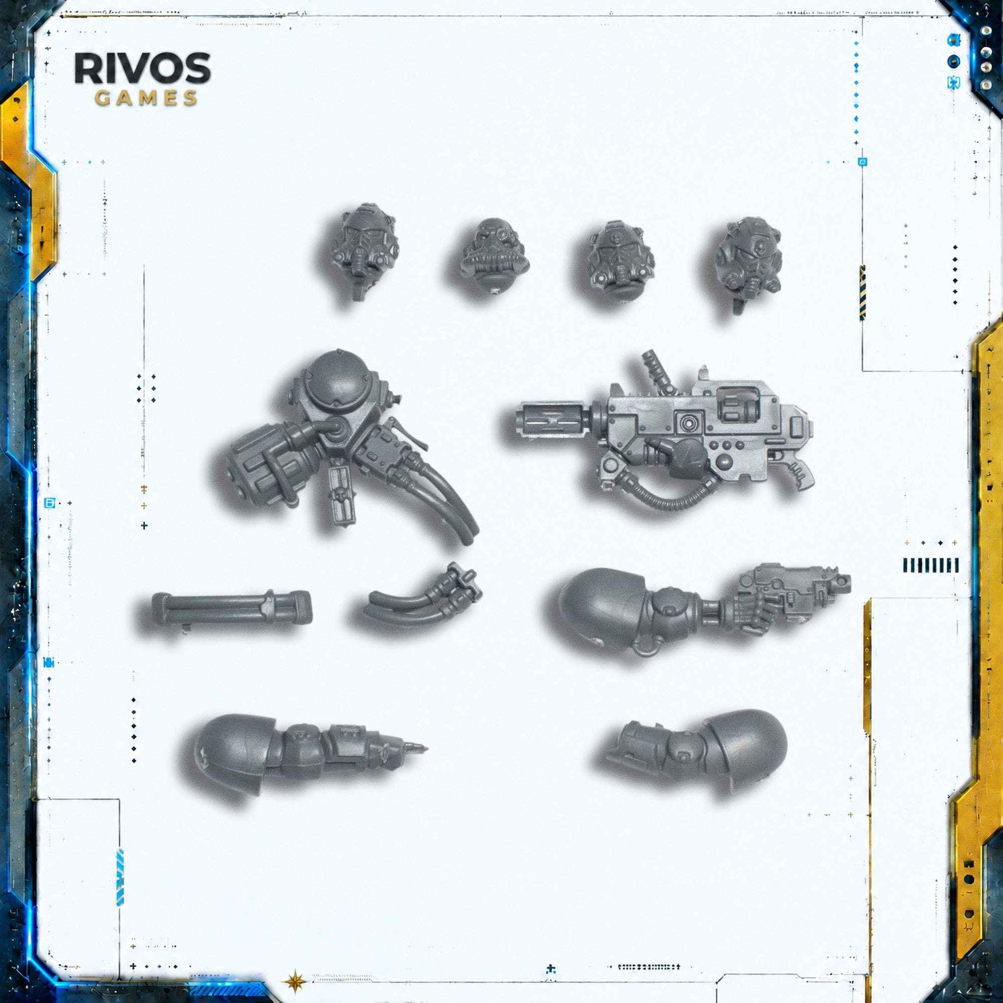 Warhammer 40K Space Marines Primaris Eradicators Sergeant Accessories - Bits (Bitz)