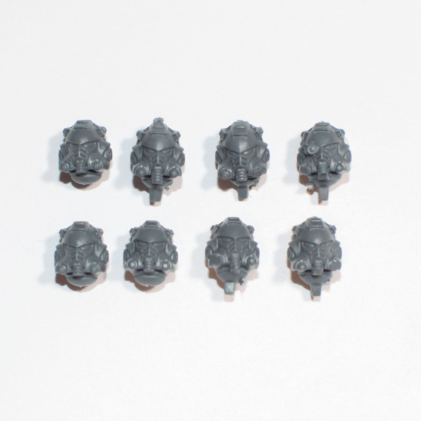 Space Marines Primaris Eradicators Helmets x 8 - Space Marines - Spare Part