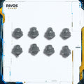 Warhammer 40K Space Marines Primaris Eradicators Heads x 8 - Bits (Bitz)