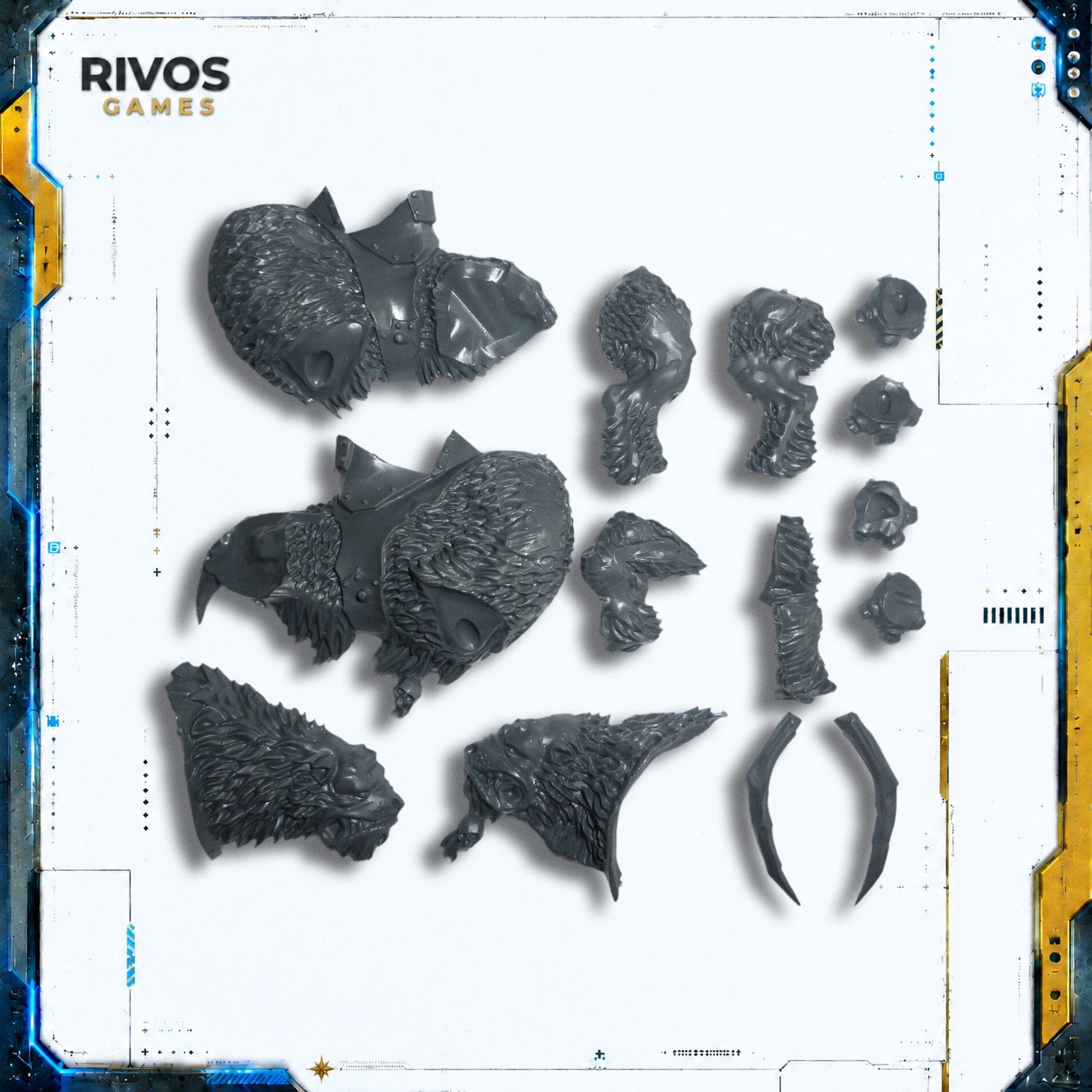 Warhammer Ogor Mawtribes Mournfang Pack Mournfang B - Bits (Bitz)