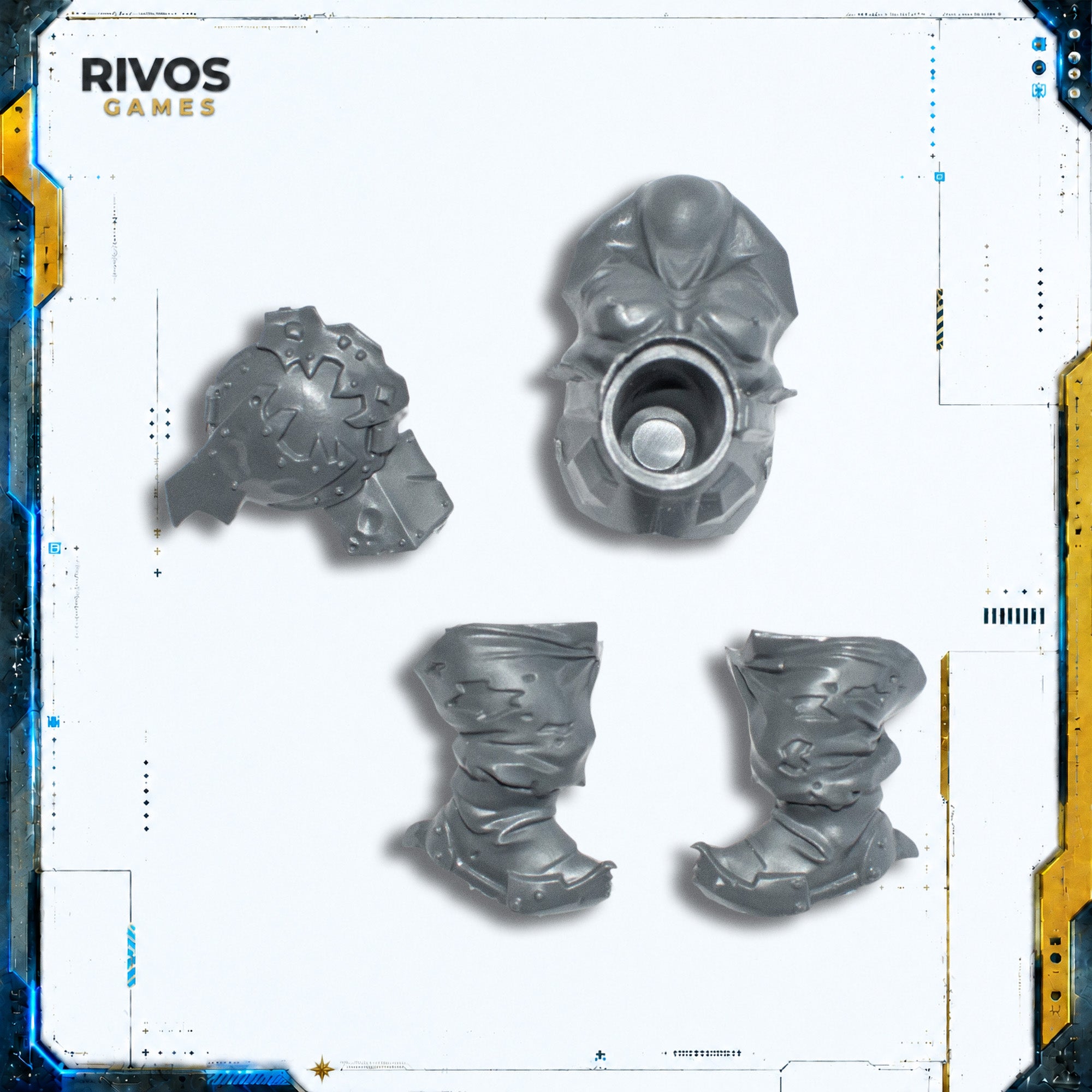 Warhammer Ogor Mawtribes Mournfang Pack Rider Torso and Legs B - Bits (Bitz)