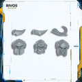 Warhammer Ogor Mawtribes Mournfang Pack Heads x 3 - Bits (Bitz)