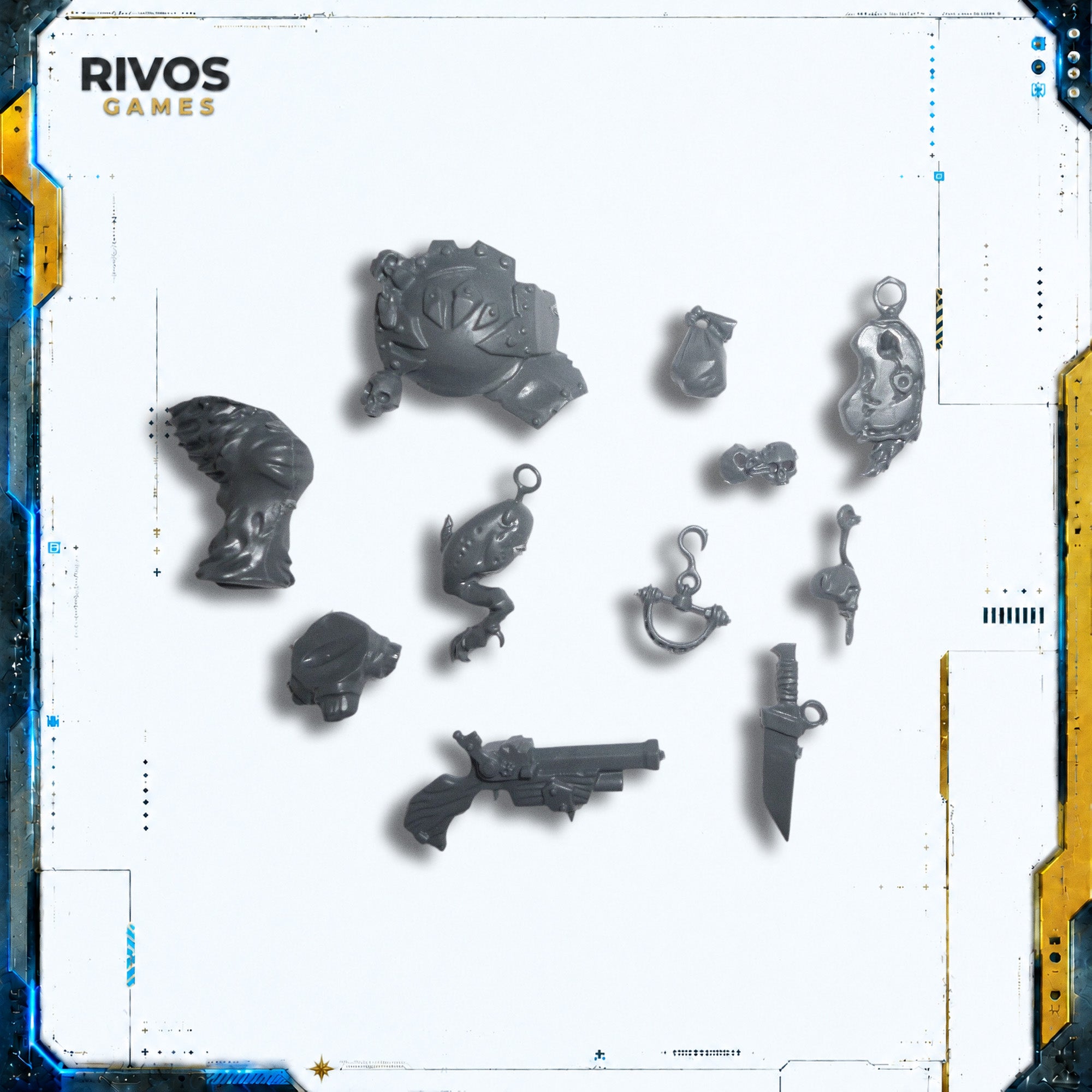 Warhammer Ogor Mawtribes Mournfang Pack Accessories - Bits (Bitz)
