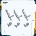 Warhammer Ossiarch Bonereapers Necropolis Stalkers Blades x 3 B - Bits (Bitz)