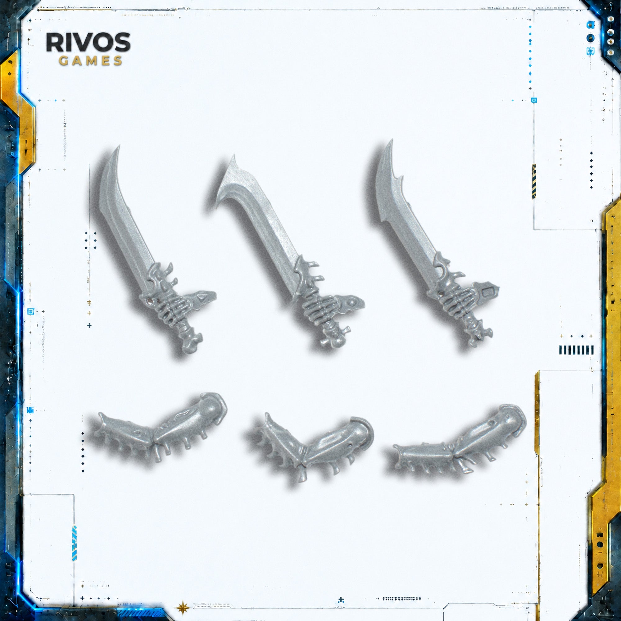 Warhammer Ossiarch Bonereapers Necropolis Stalkers Daggers x 3 B - Bits (Bitz)