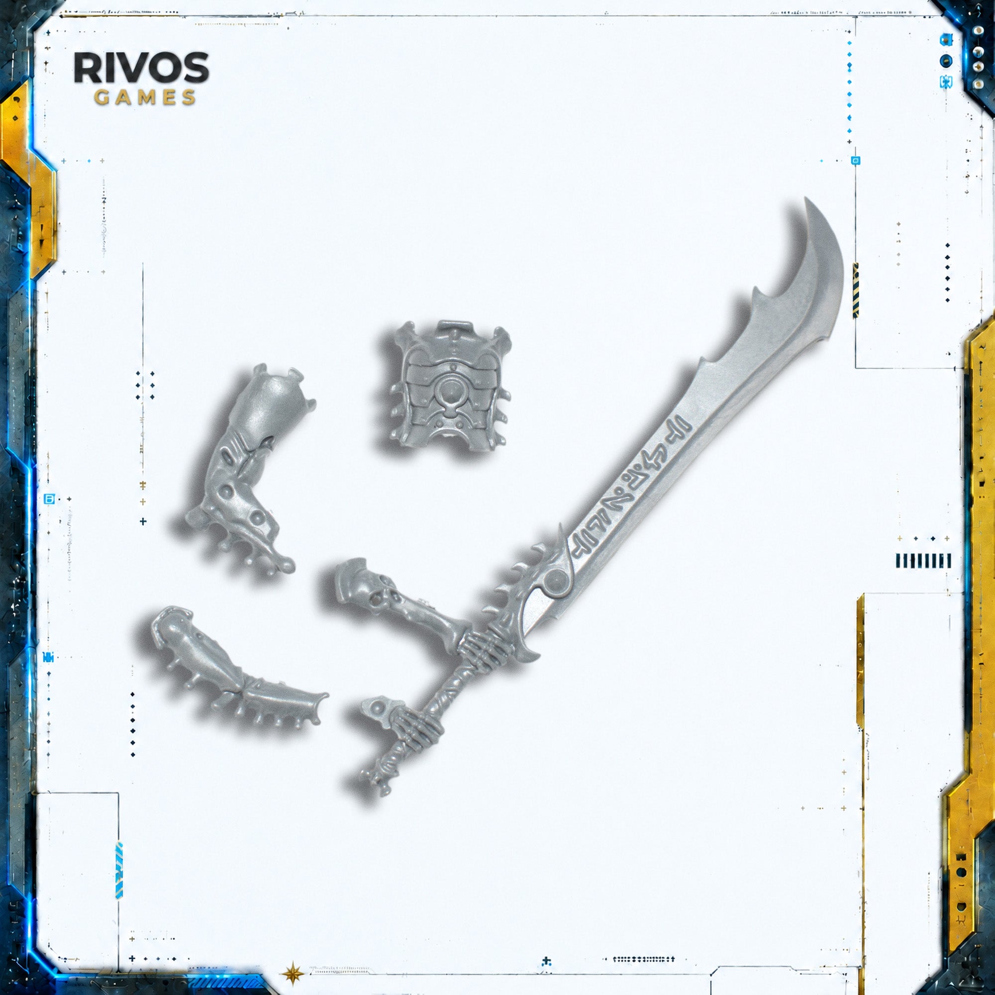 Warhammer Ossiarch Bonereapers Necropolis Stalkers Falchion A - Bits (Bitz)