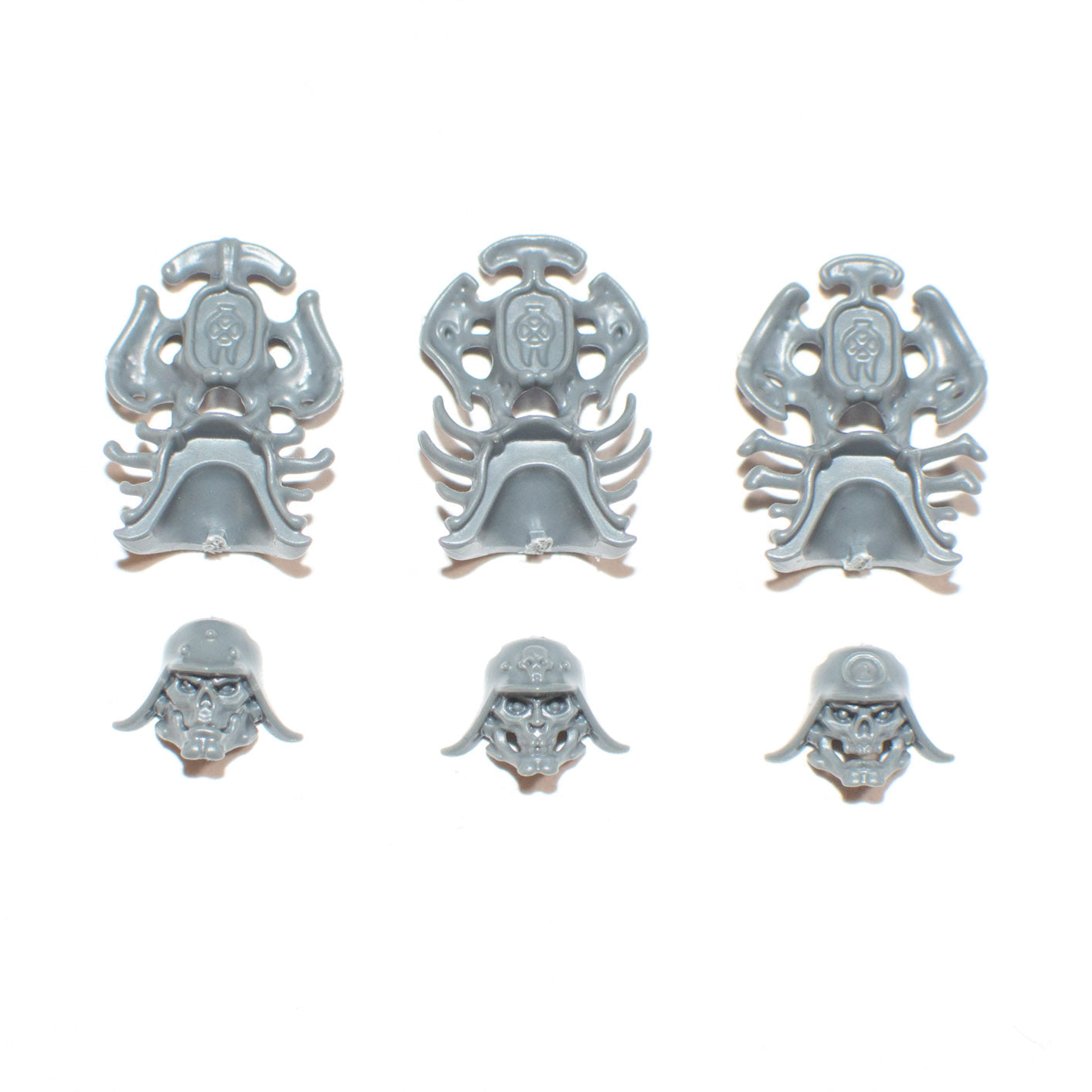 Ossiarch Bonereapers Necropolis Stalkers Heads x 3 - Age of Sigmar - Kitbash Bit