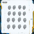 Warhammer Ossiarch Bonereapers Necropolis Stalkers Heads x 16 - Bits (Bitz)