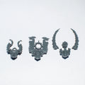 Warhammer Slaves to Darkness Chaos Varanguard Knights Heads x 3 Bits Bitz