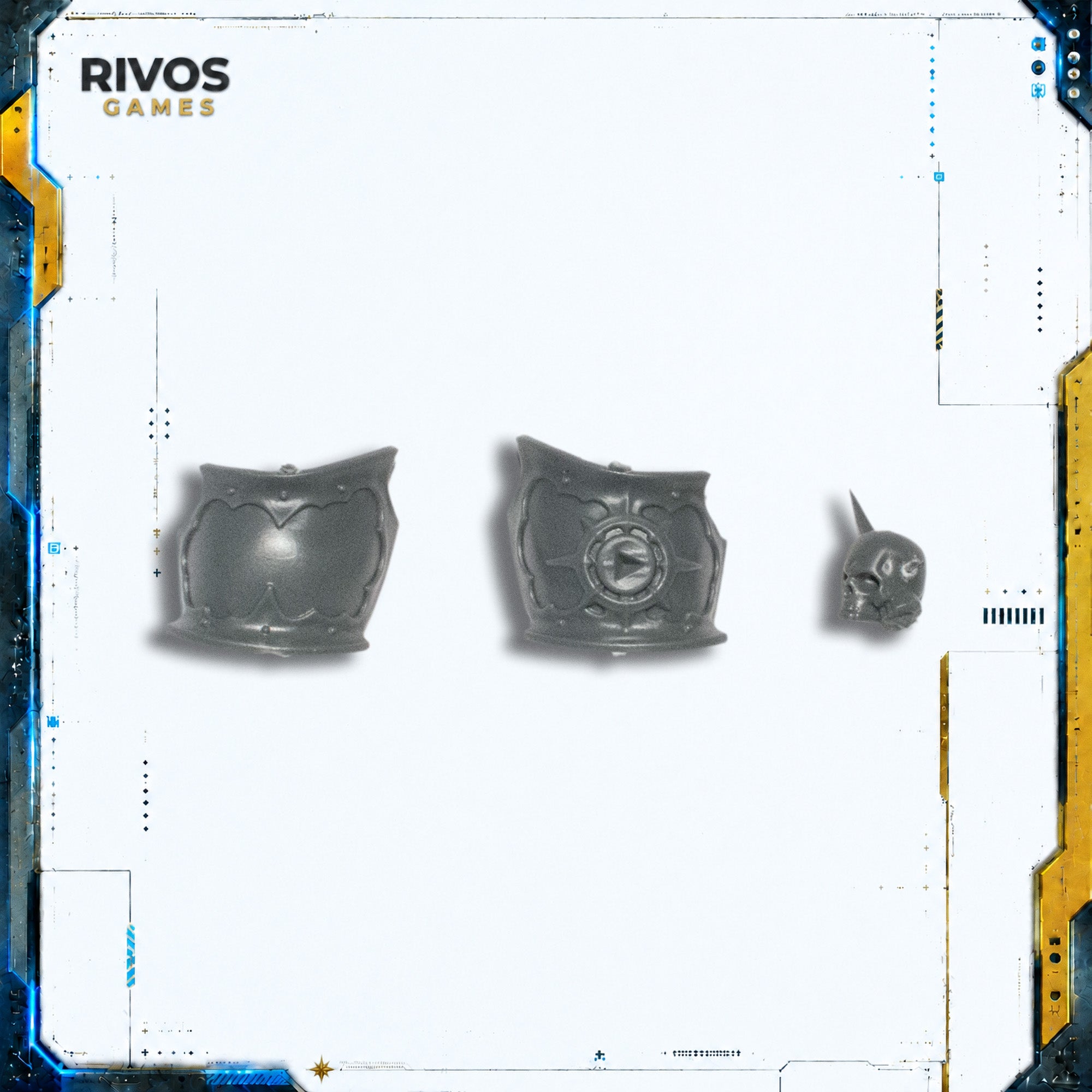 Warhammer Slaves to Darkness Chaos Varanguard Knights Shoulder pads A - Bits (Bitz)