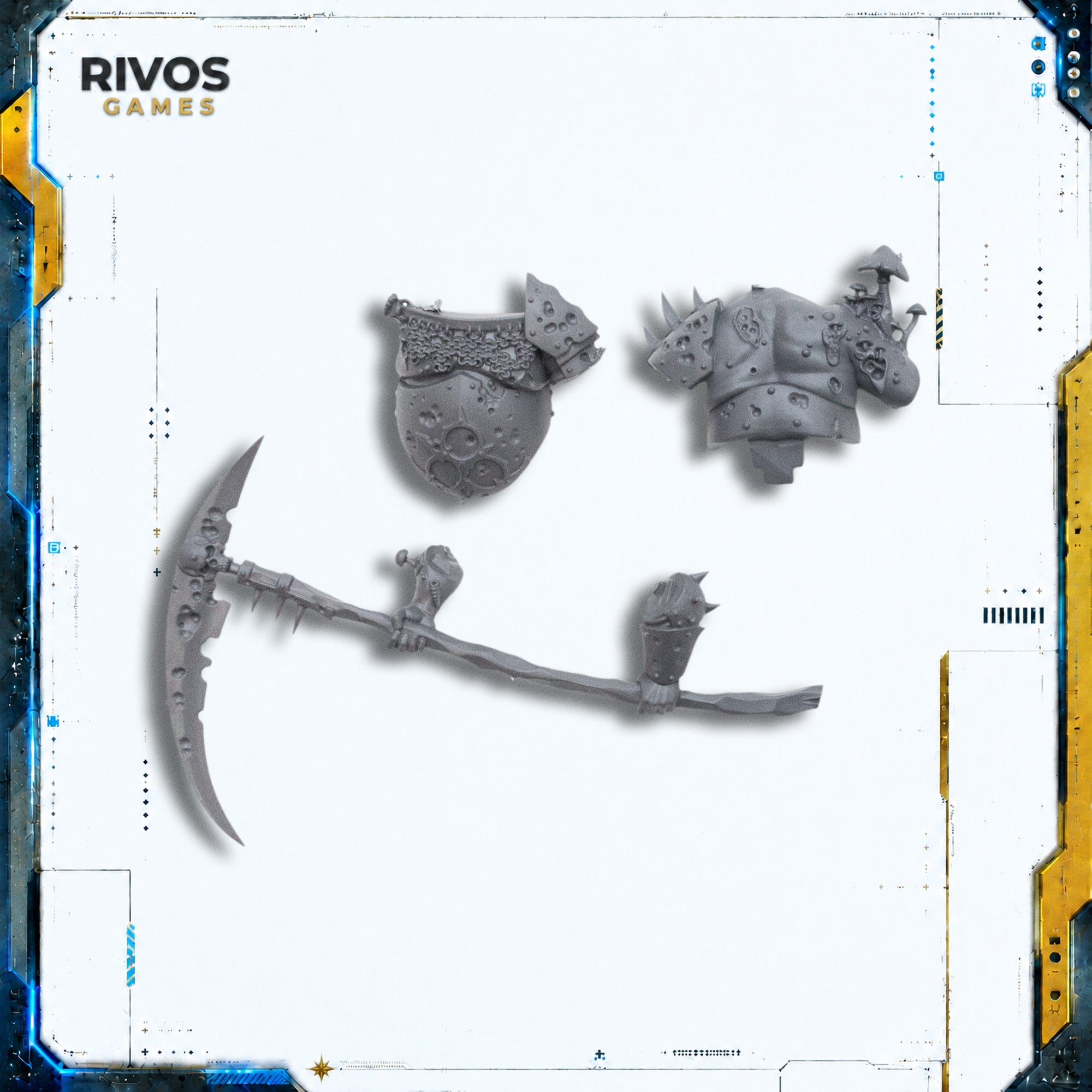 Warhammer Maggotkin of Nurgle Pusgoyle Blightlords Torso and Weapon C - Bits (Bitz)