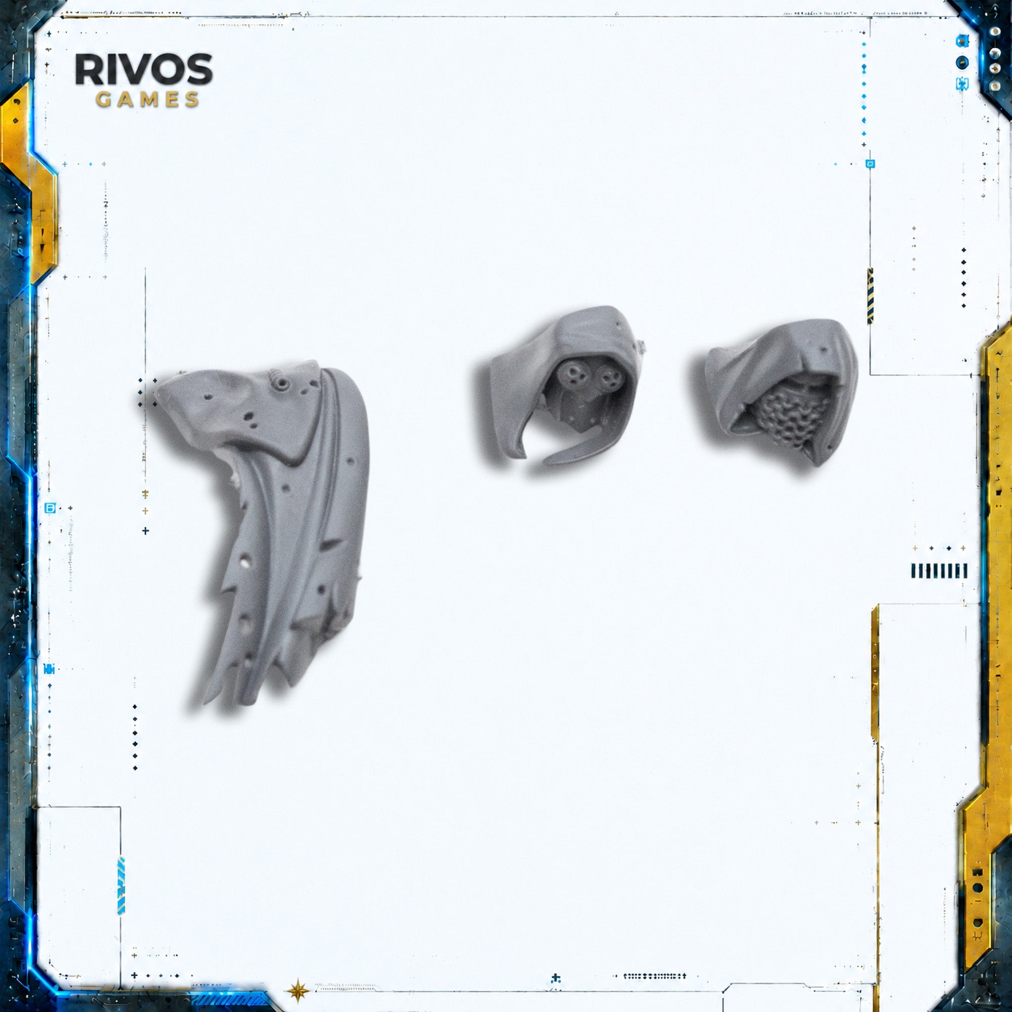 Warhammer Maggotkin of Nurgle Pusgoyle Blightlords Blightlord Heads C - Bits (Bitz)