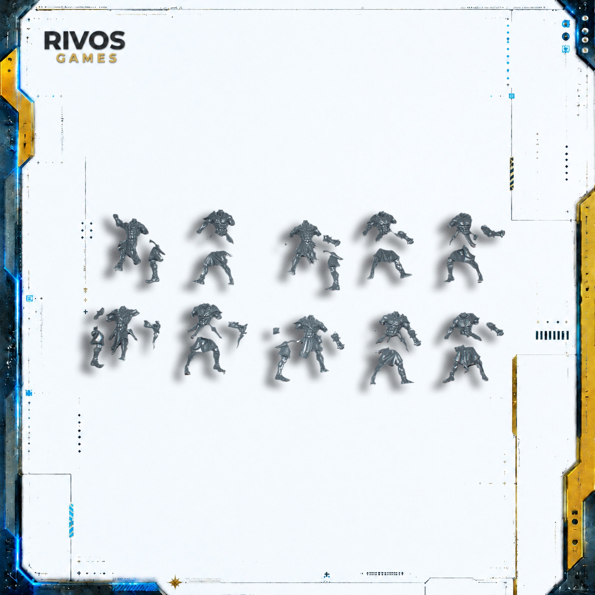 Warhammer Disciples of Tzeentch Kairic Acolytes Legs and Torso x 10 - Bits (Bitz)