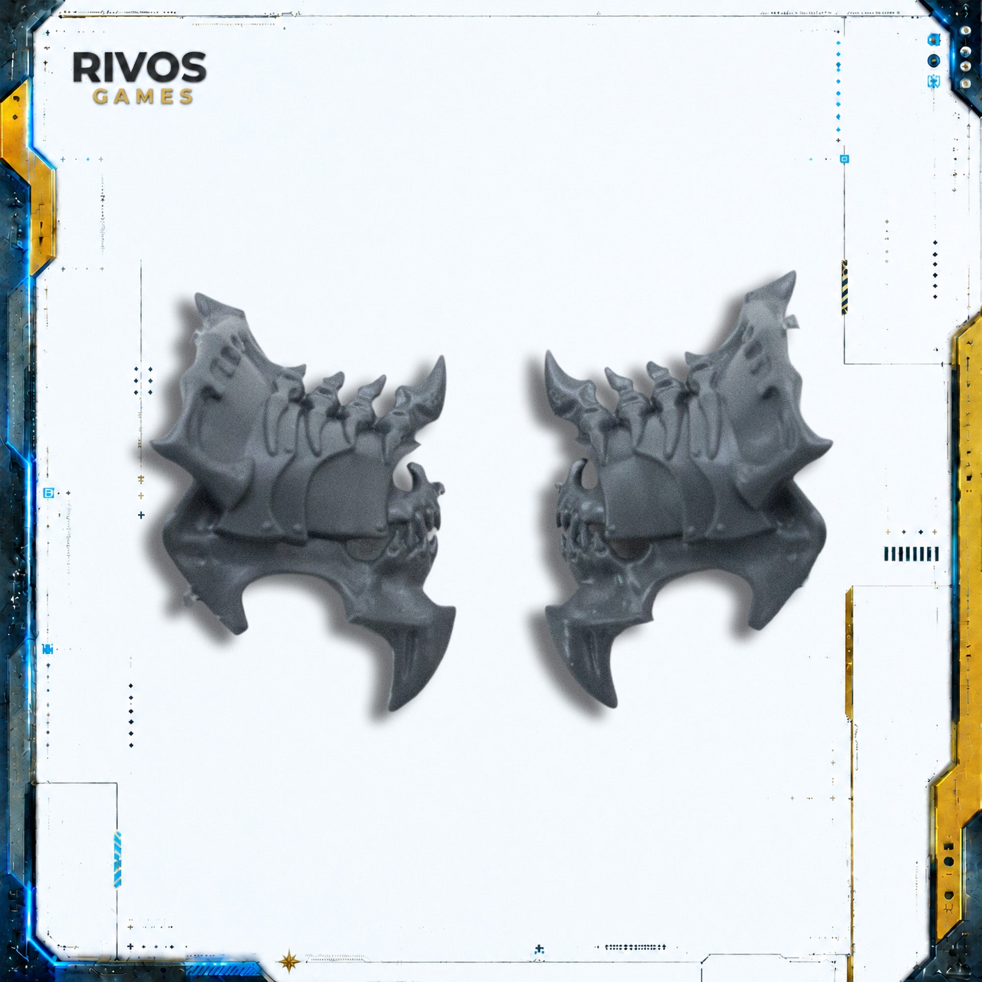 Warhammer Soulblight Gravelords Deathlords Mortarch Abyssal Head C - Bits (Bitz)