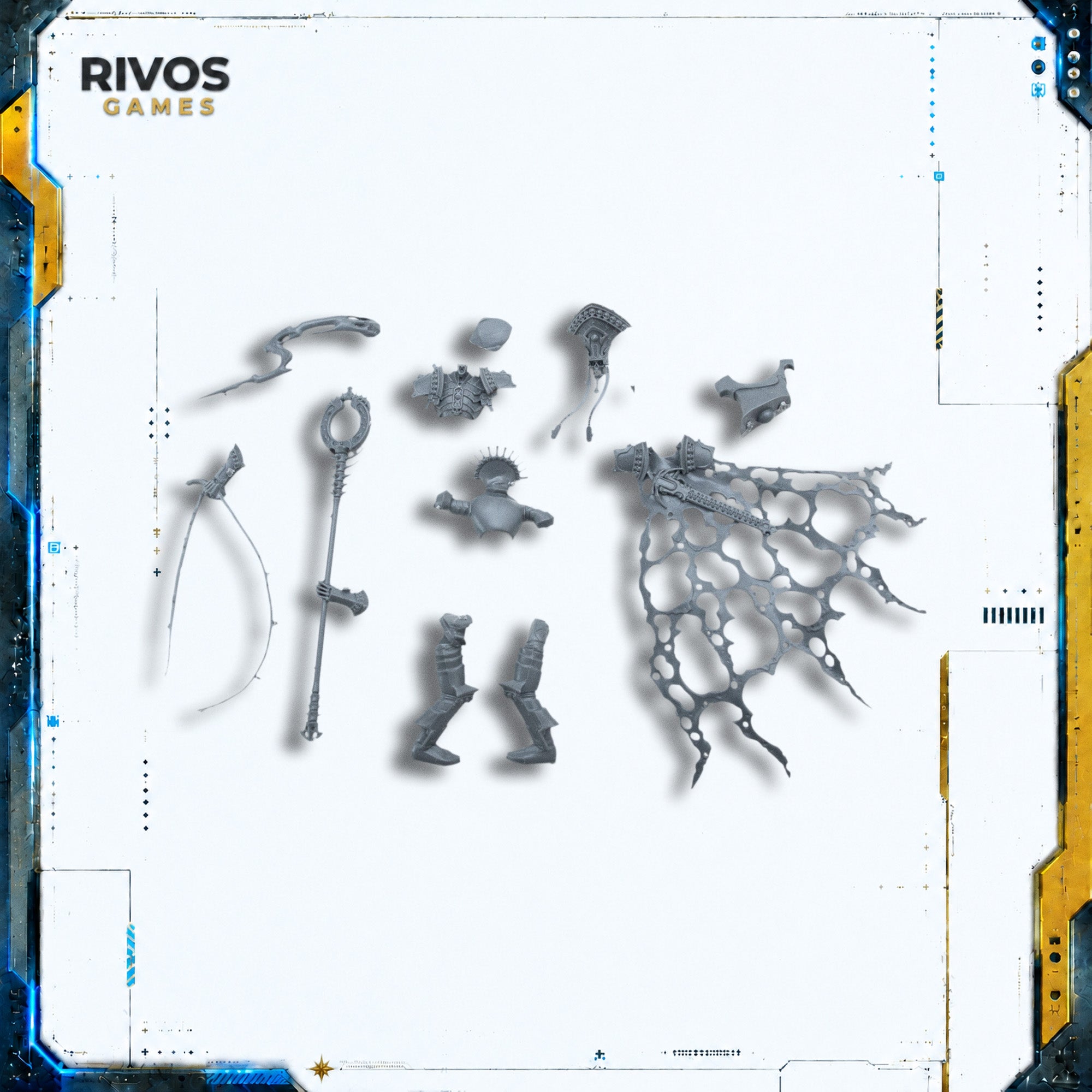 Warhammer Soulblight Gravelords Deathlords Mortarch Arkhan the Black - Bits (Bitz)