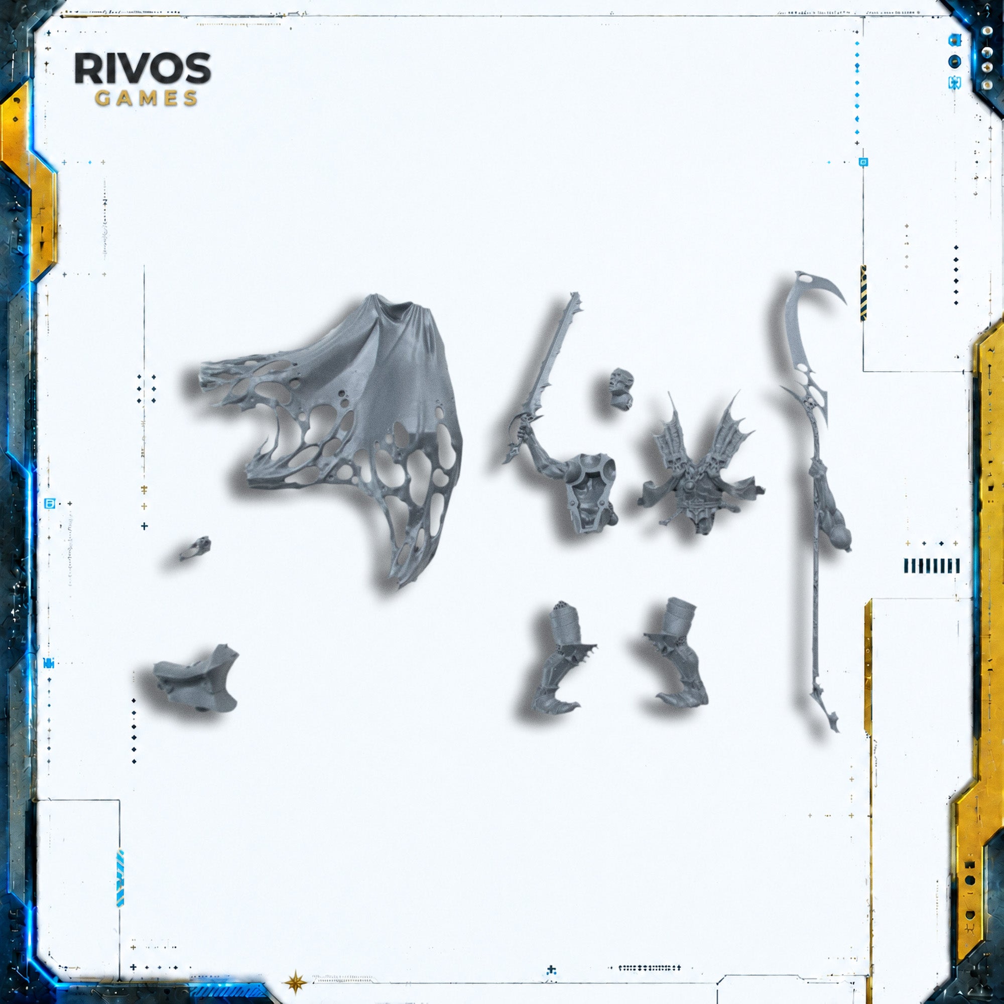 Warhammer Soulblight Gravelords Deathlords Mortarch Mannfred - Bits (Bitz)
