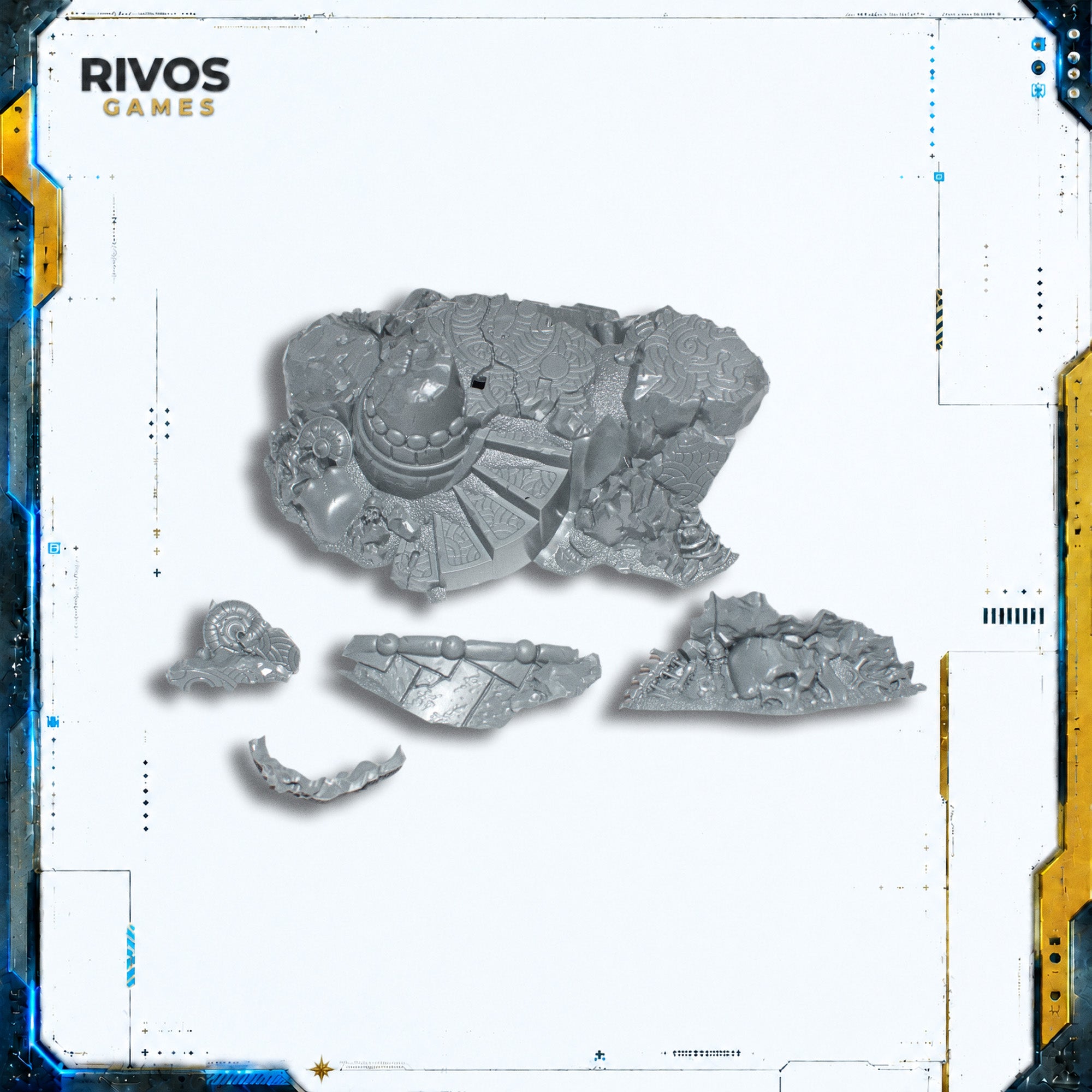 Warhammer Ossiarch Bonereapers Katakros Scenic Base - Bits (Bitz)