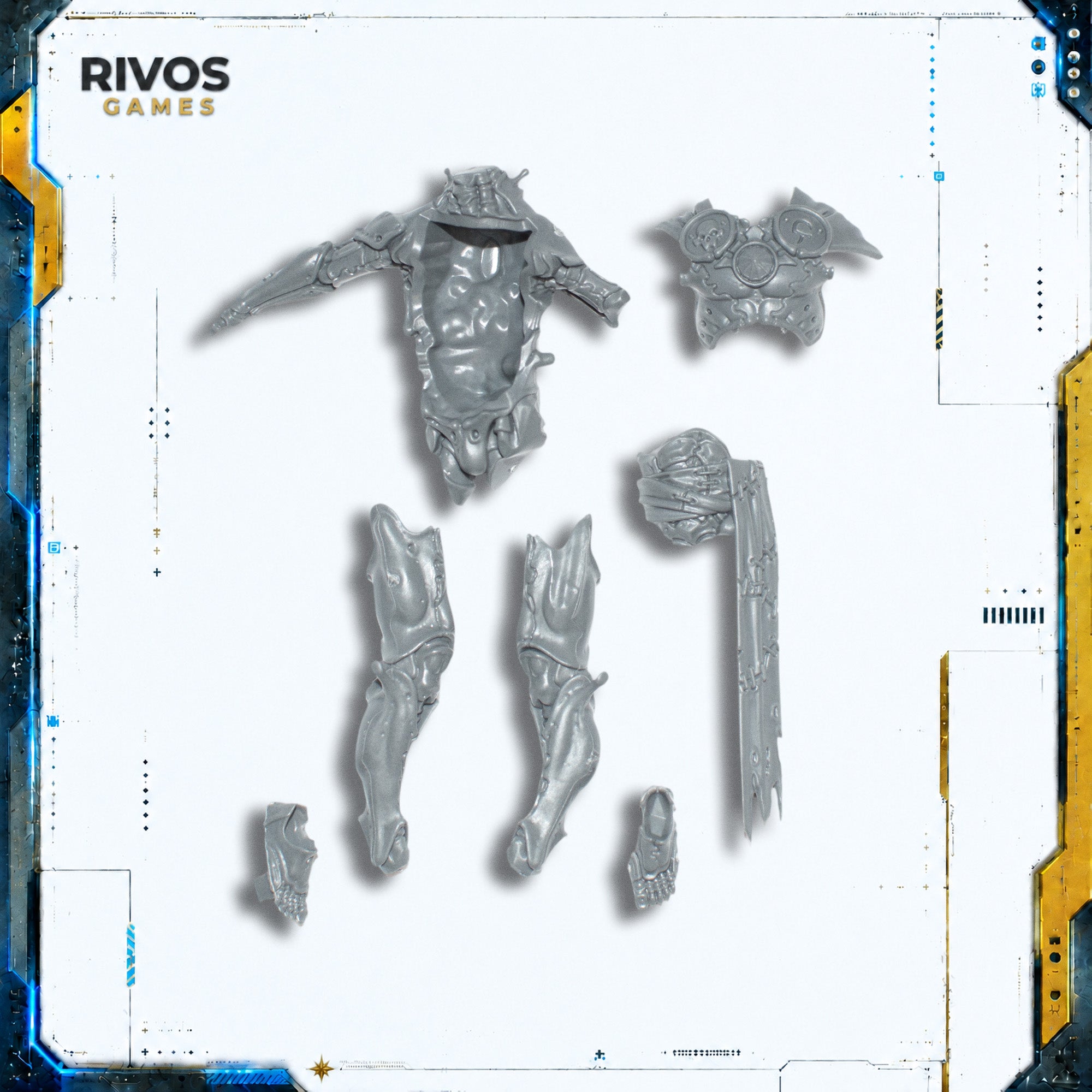 Warhammer Ossiarch Bonereapers Katakros Legs and Torso - Bits (Bitz)