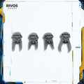 Warhammer 40K Chaos Space Marines Terminators Heads x 4 - Bits (Bitz)