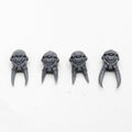Chaos Space Marines Terminators Heads x 4 - Space Marines - Authentic Sprue