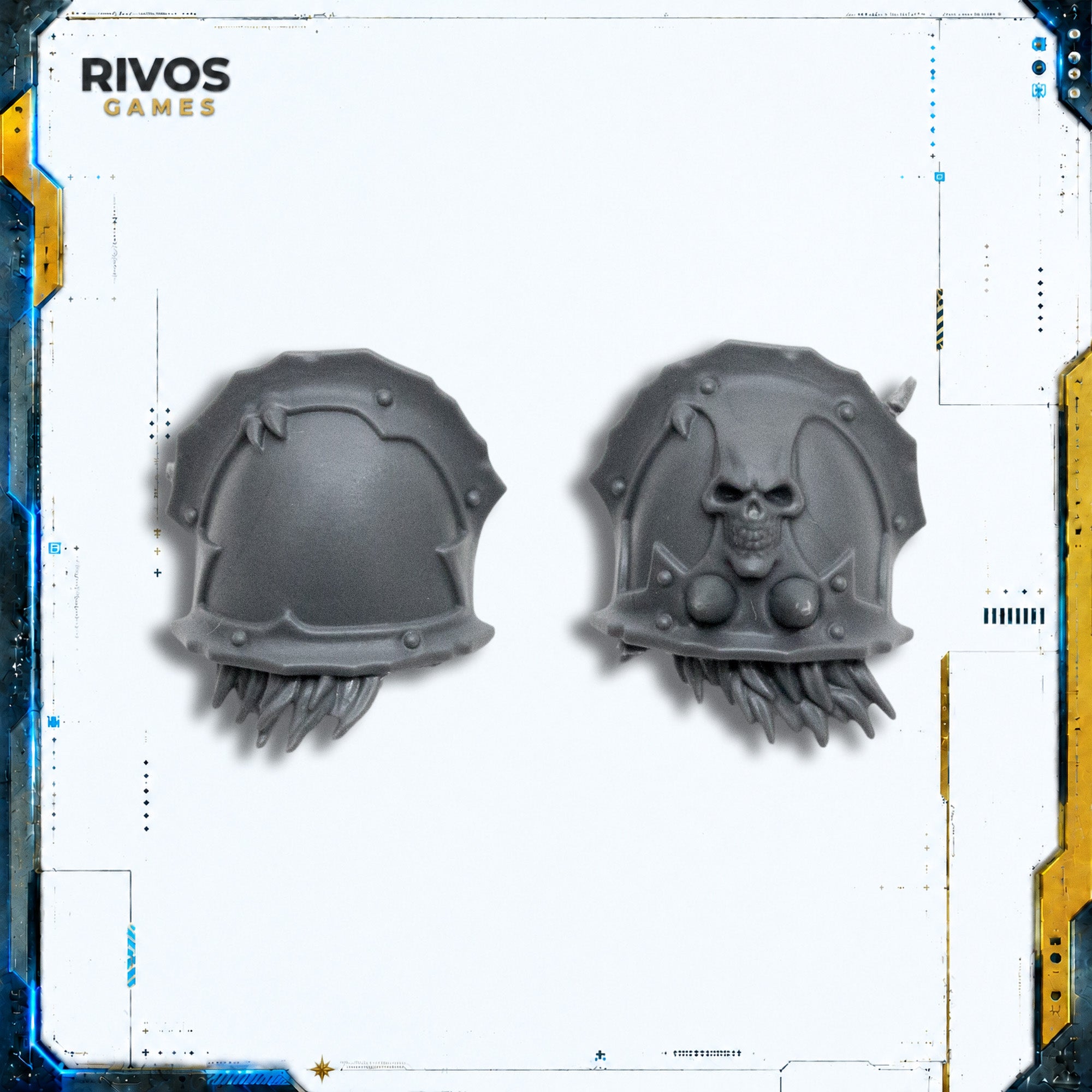 Warhammer 40K Chaos Space Marines Terminators Shoulder Pads C - Bits (Bitz)