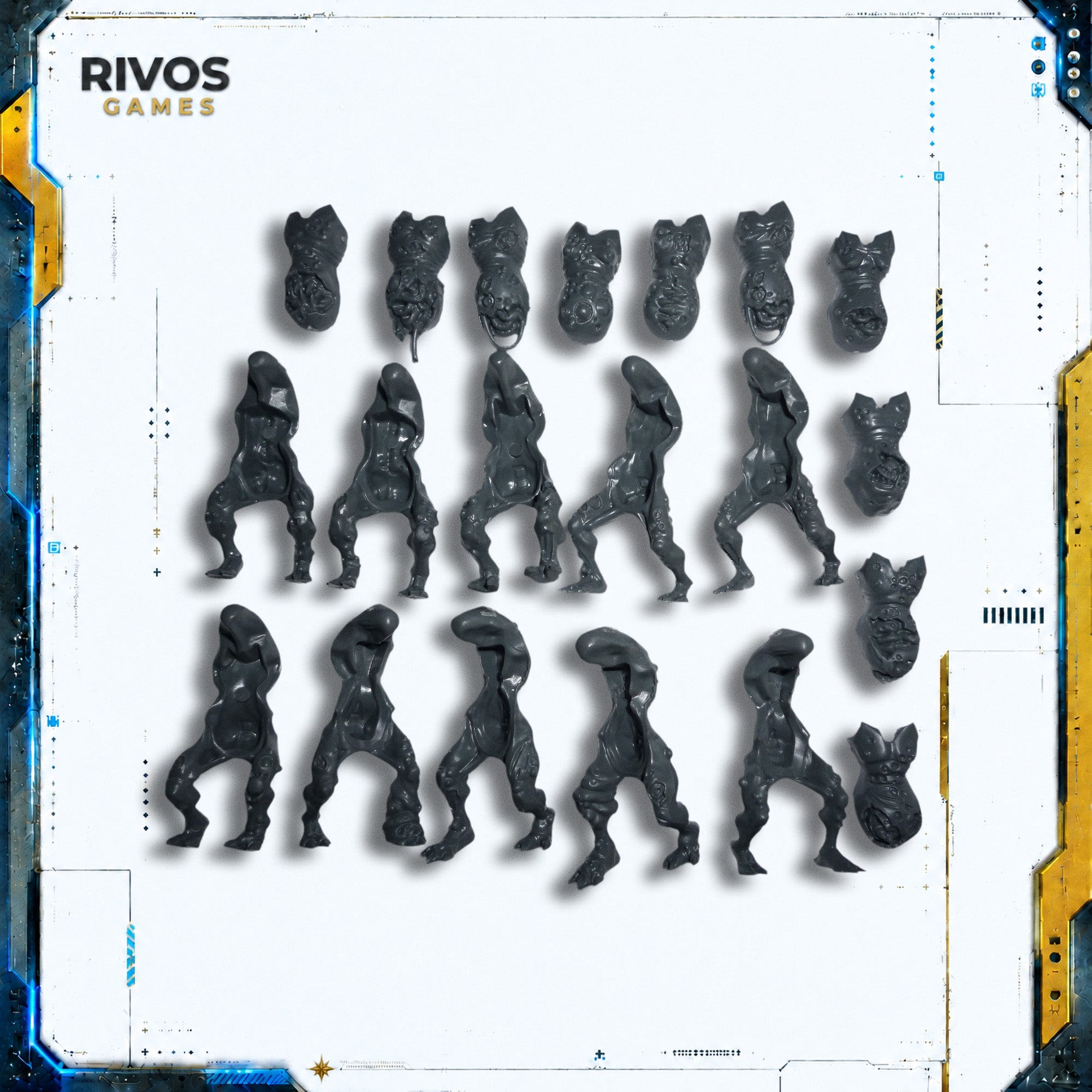 Warhammer Maggotkin of Nurgle Plaguebearers Body x 10 - Bits (Bitz)