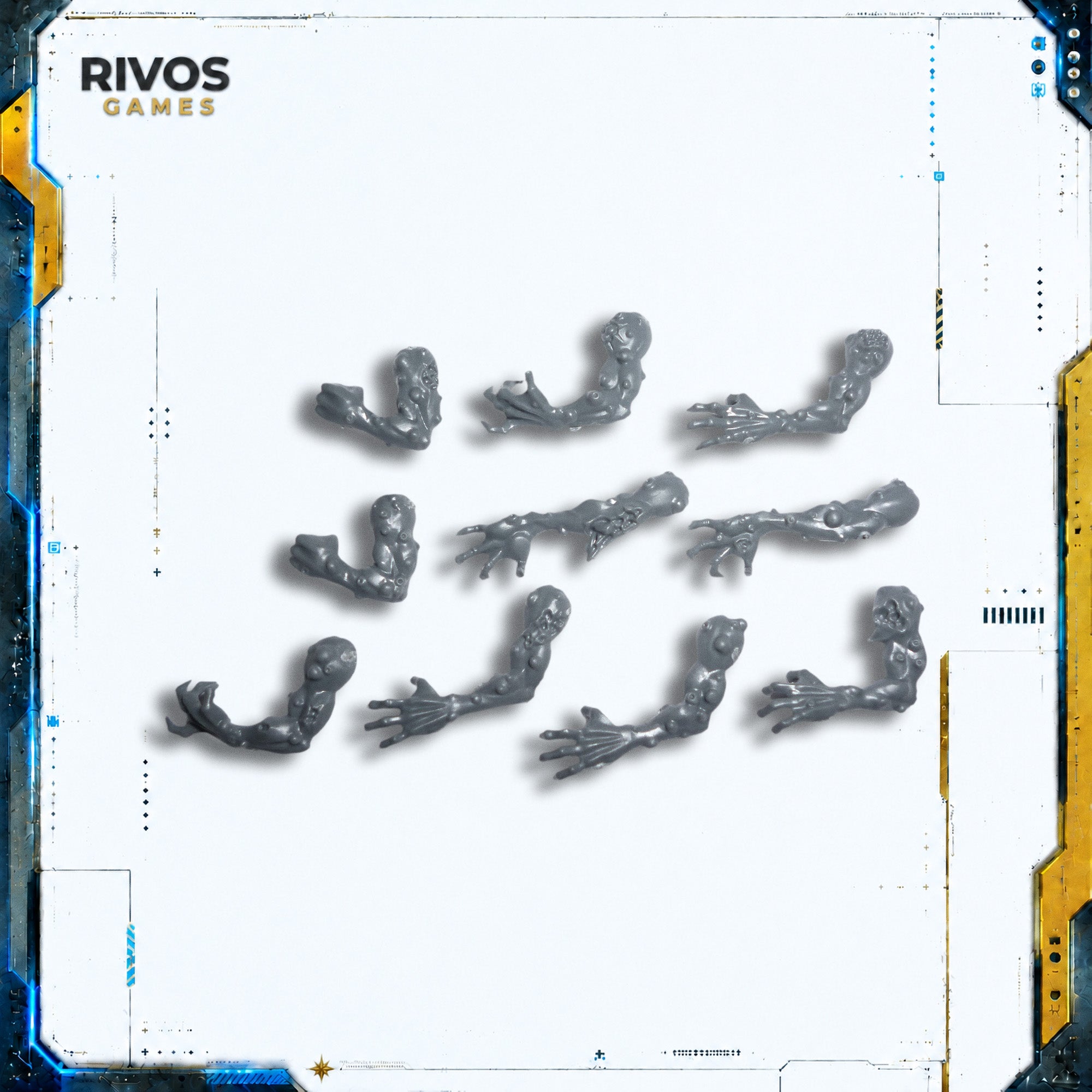 Warhammer Maggotkin of Nurgle Plaguebearers Arms x 10 - Bits (Bitz)