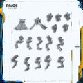 Warhammer 40K Adeptus Mechanicus Sicarians Legs and Torso x 5 - Bits (Bitz)