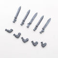 Adeptus Mechanicus Sicarians Power Sword x 5 - Warhammer - Authentic Sprue