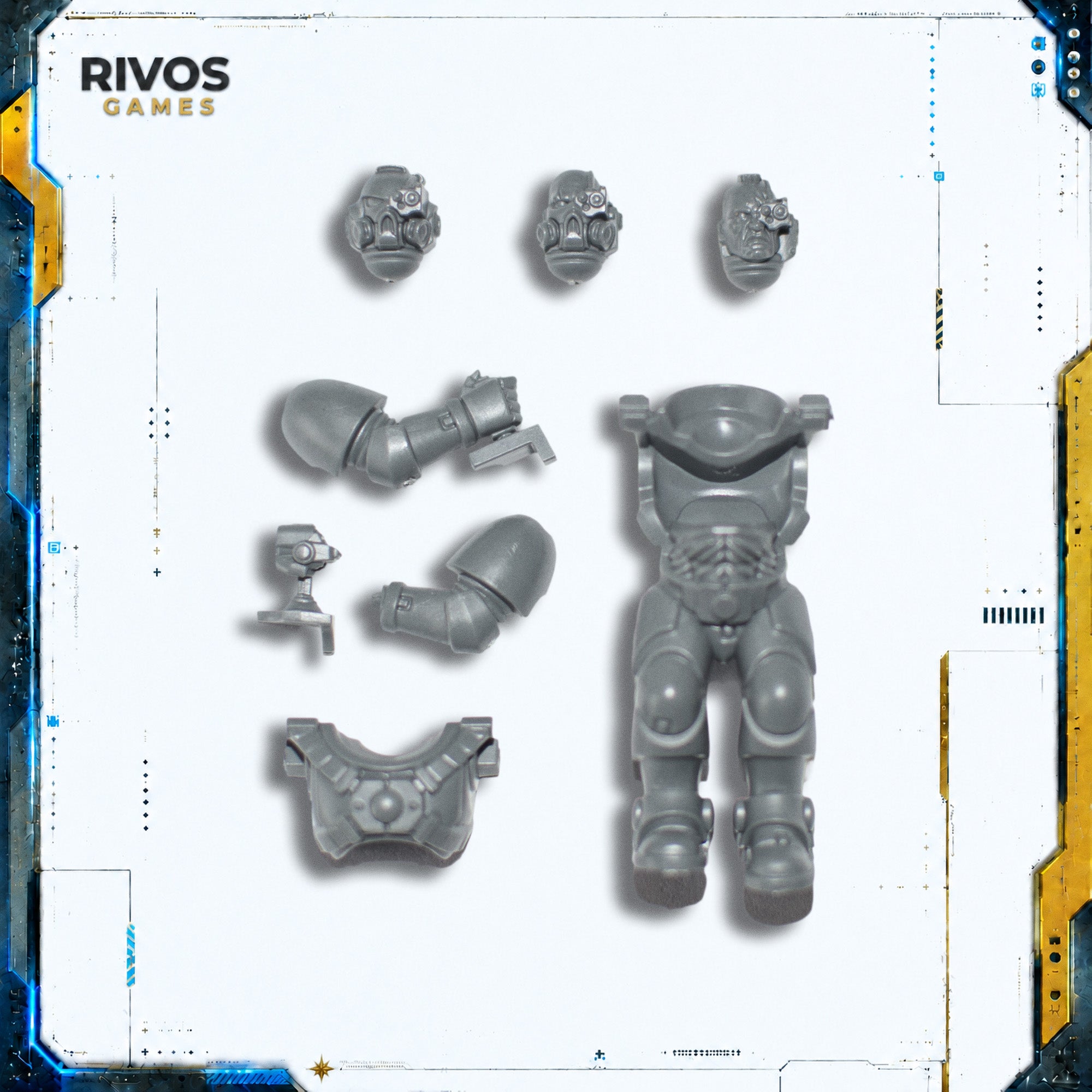 Warhammer 40K Space Marines Invictor Tactical Warsuit Pilot - Bits (Bitz)