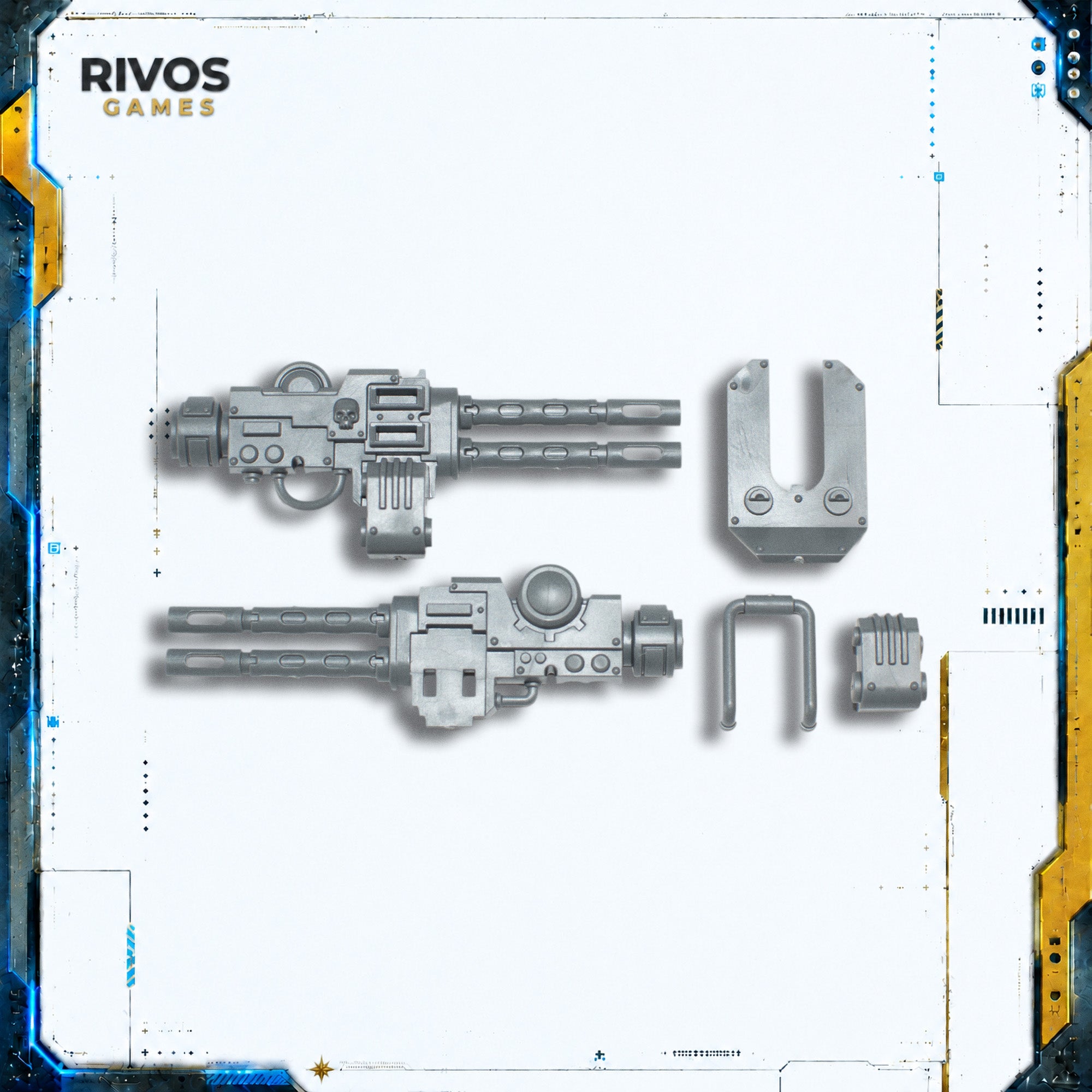 Warhammer 40K Space Marines Invictor Tactical Warsuit Ironhail Autocannon - Bits (Bitz)