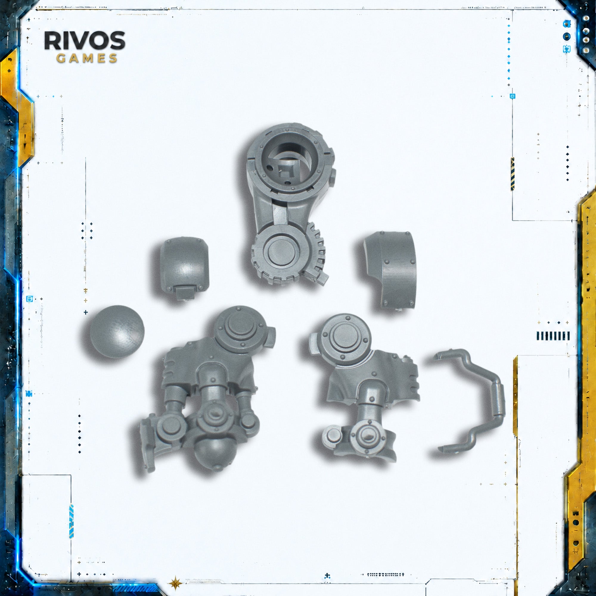 Warhammer 40K Space Marines Invictor Tactical Warsuit Left Leg - Bits (Bitz)
