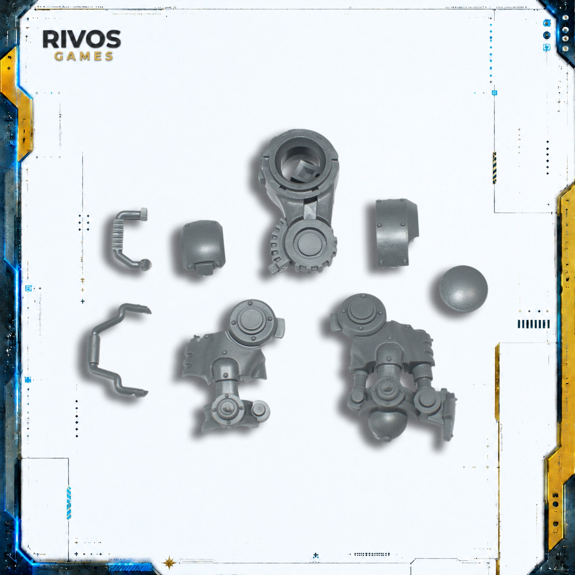 Warhammer 40K Space Marines Invictor Tactical Warsuit Right Leg - Bits (Bitz)