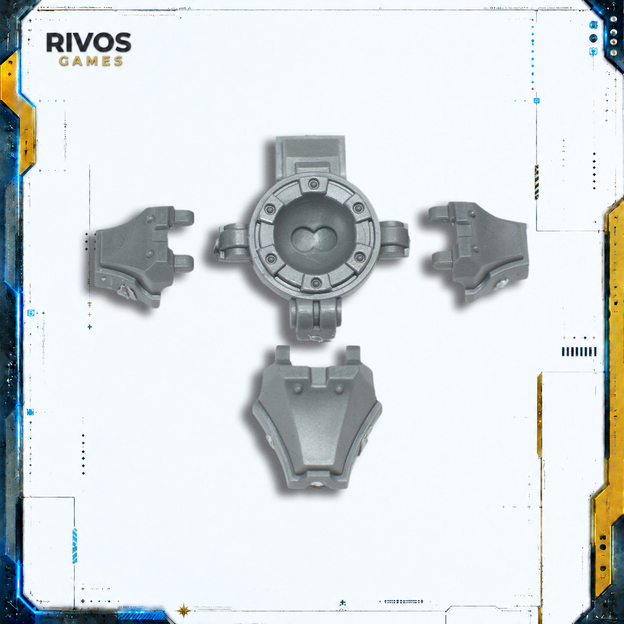 Warhammer 40K Space Marines Invictor Tactical Warsuit Right Foot - Bits (Bitz)