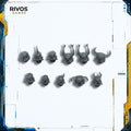 Warhammer 40K Chaos Space Marines Heads x 11 - Bits (Bitz)